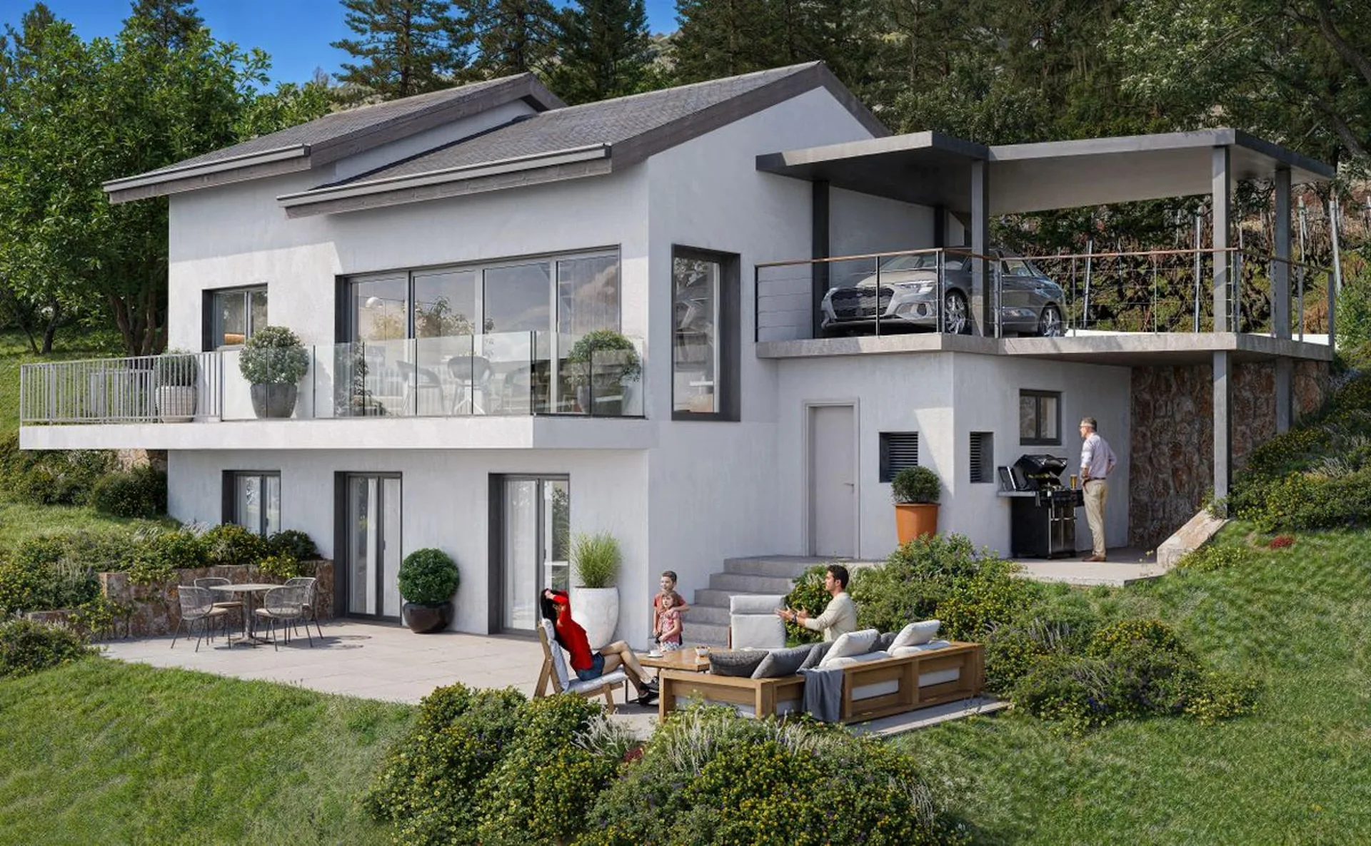 Villa von Ausnahme mit atemberaubendem Blick auf die Alpen
