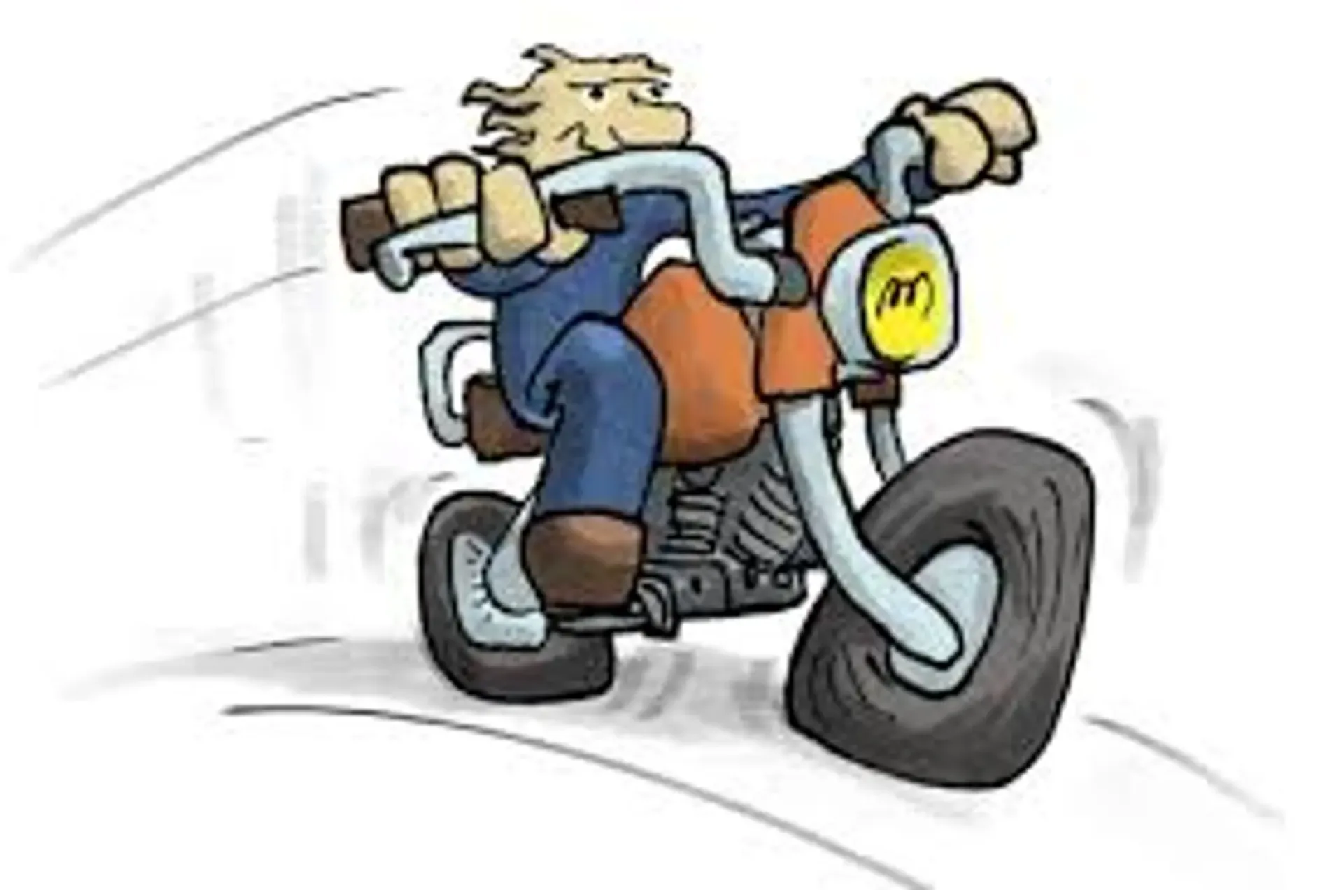 Motorcycle parking space in storage hall