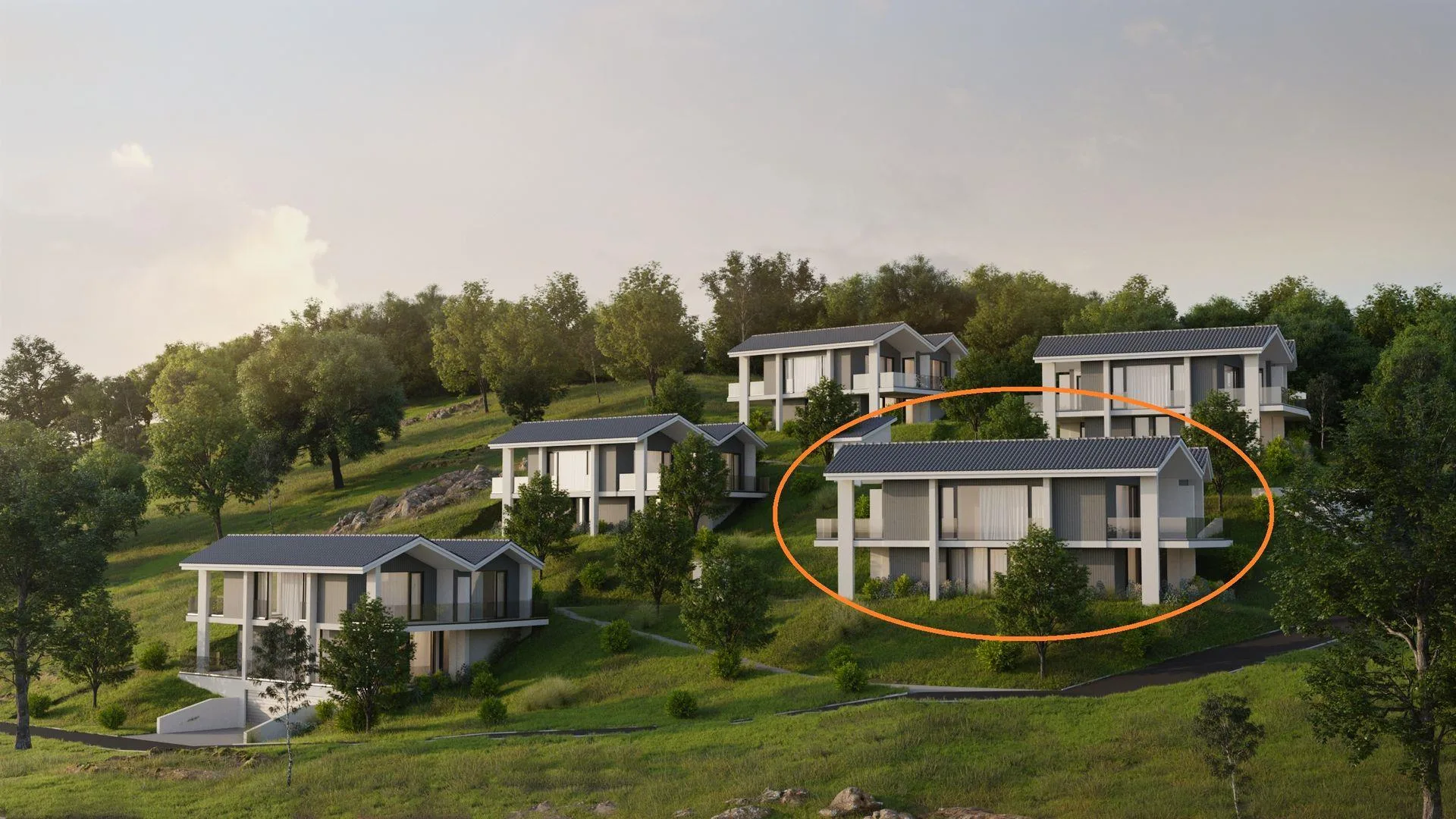 Neue 7,5-Zimmer-Villa mit Panoramablick auf den Murtensee
