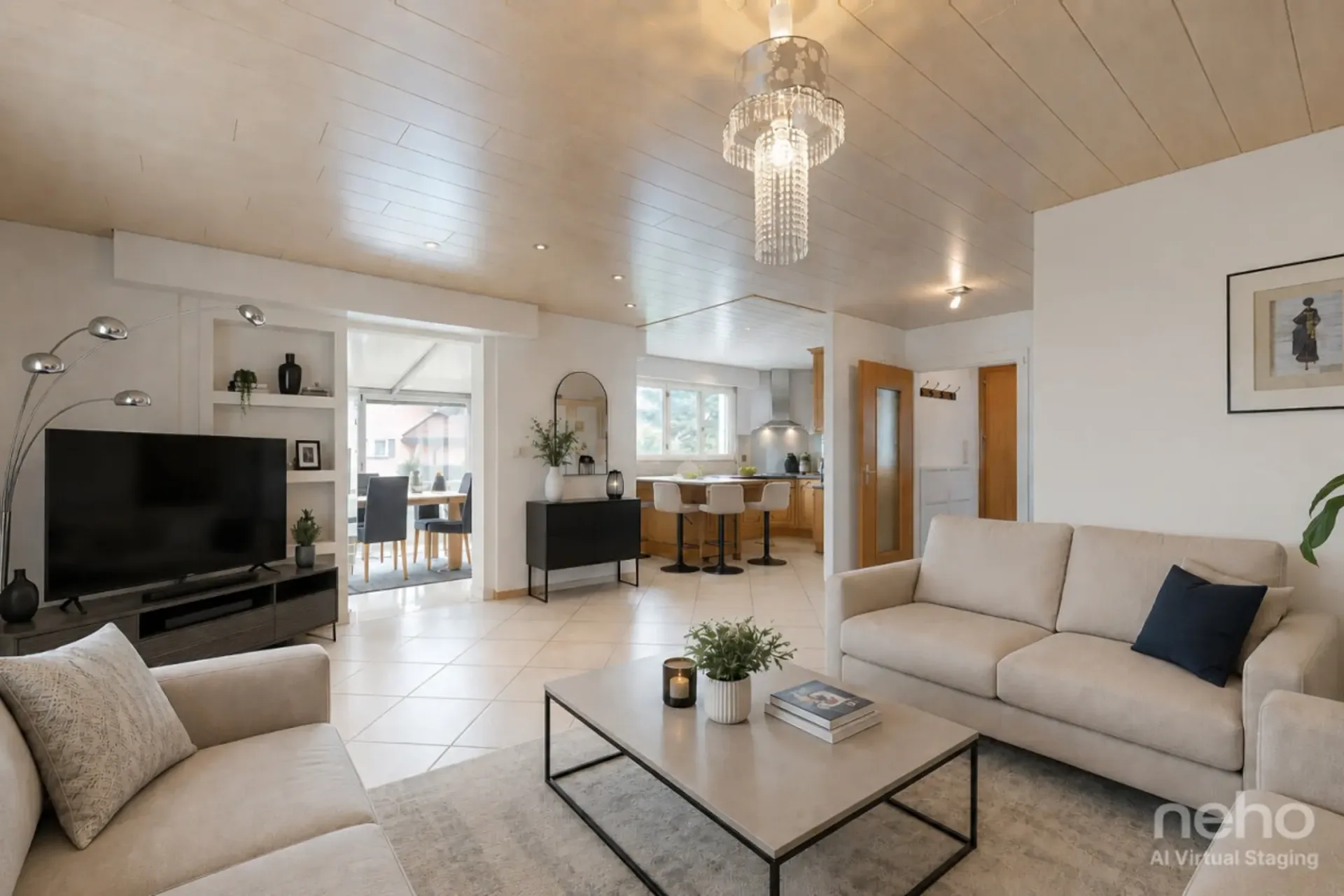 Pleasant individual house with heat pump and photovoltaic panels