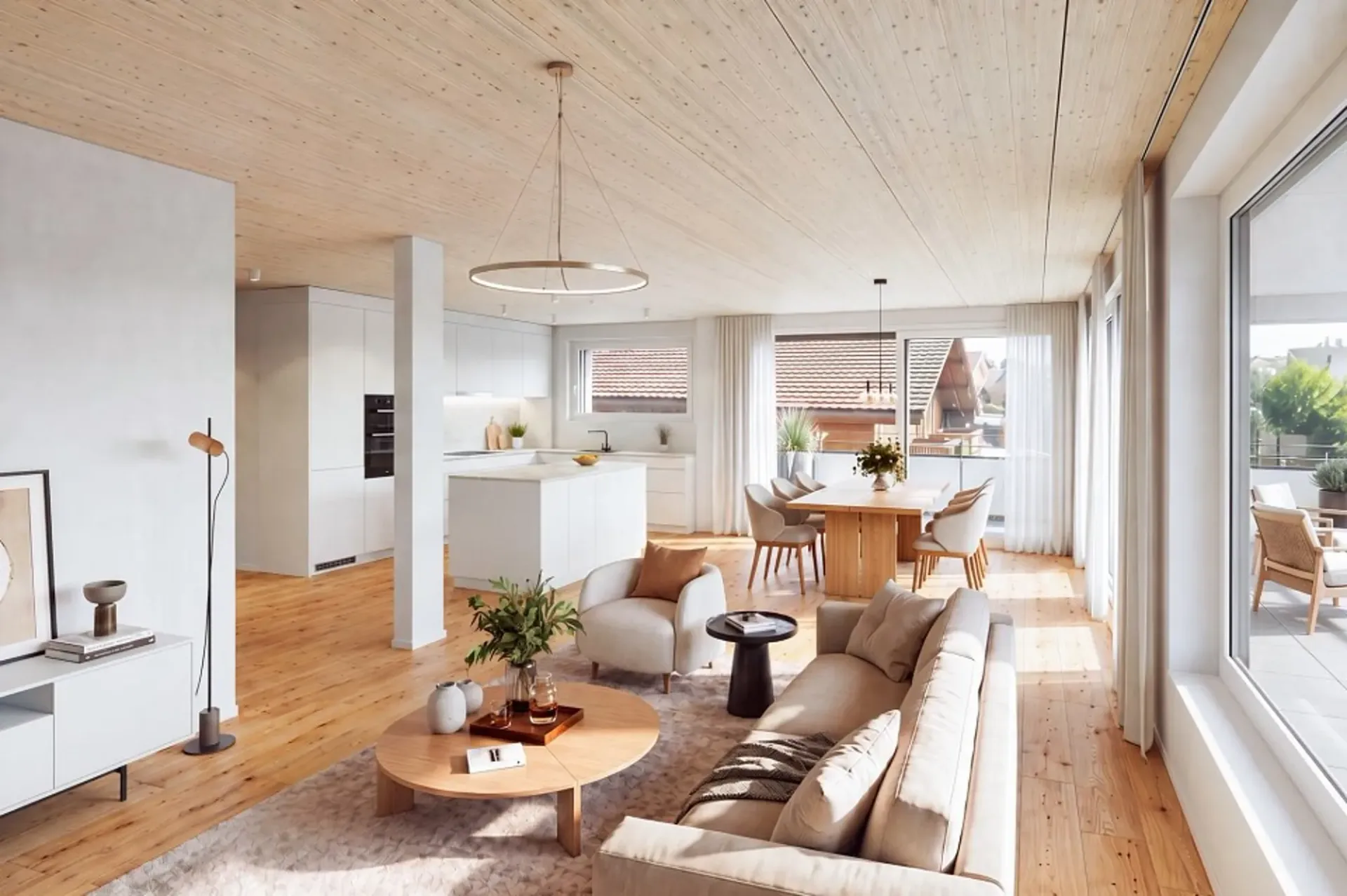 Neubau 4.5-Zimmer-Wohnung mit traumhafter See- und Bergsicht