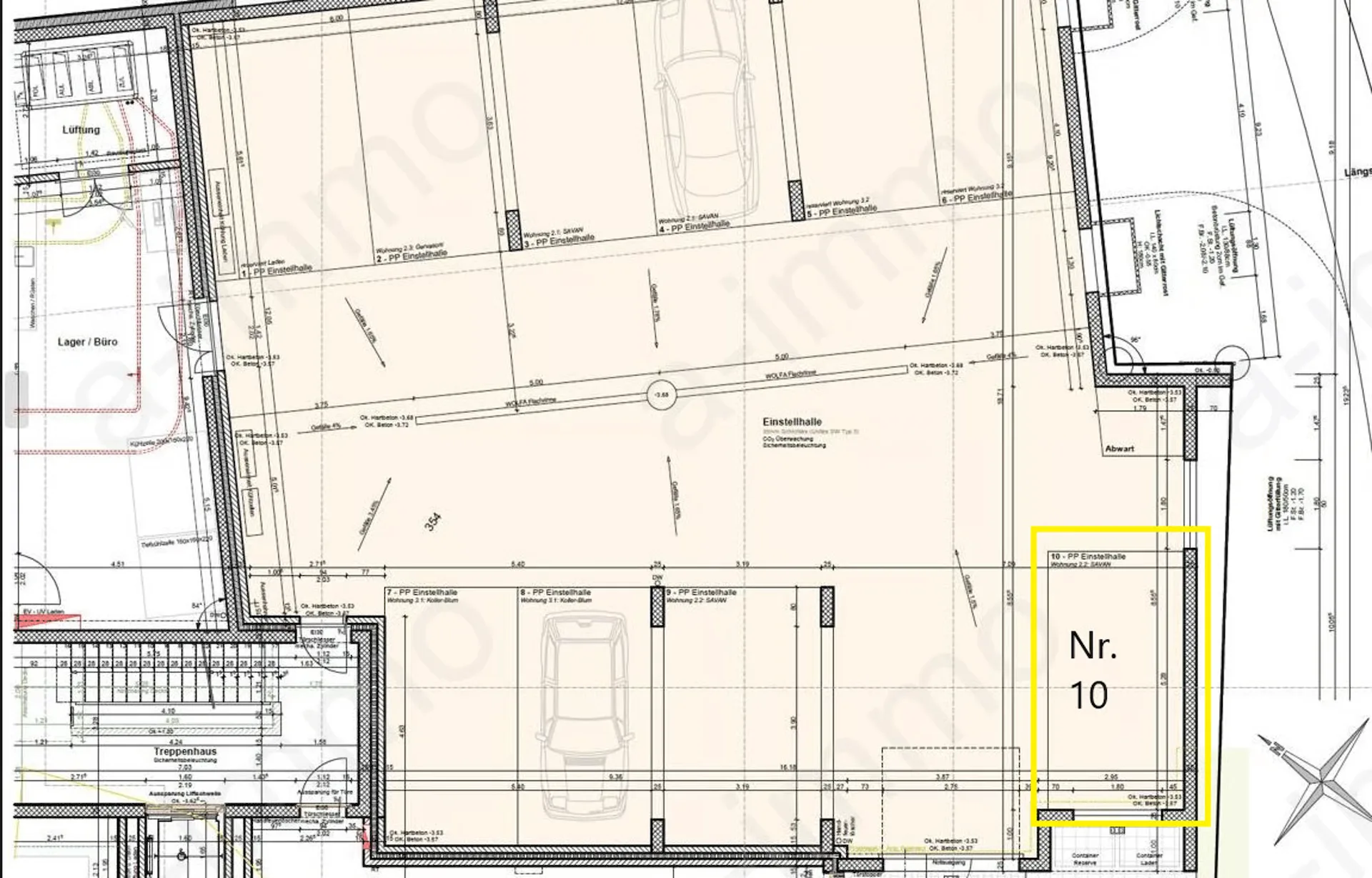 Tiefgaragenparkplatz am Dorfplatz 1 in Grossdietwil zu vermieten