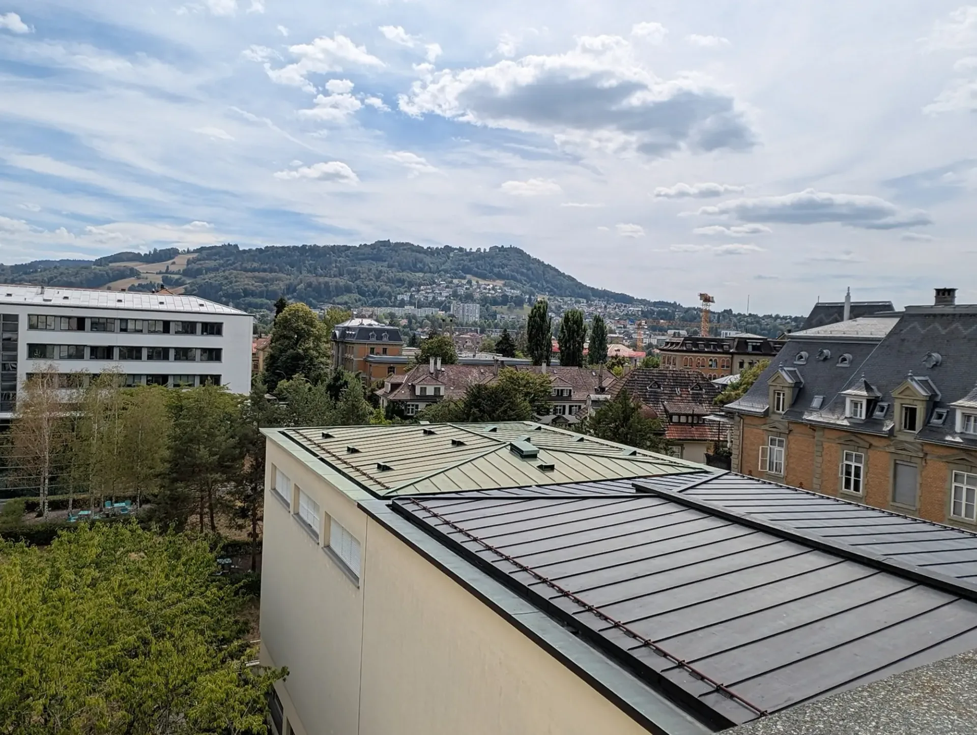 Wohnen im Museum mit Blick auf den Hausberg