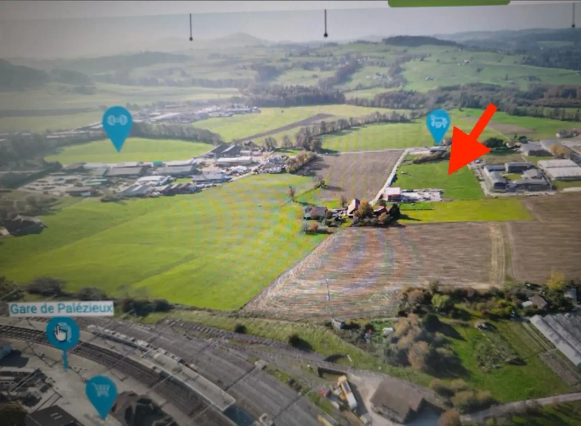Zwei benachbarte Industriegrundstücke 4000 m2 und 6000 m2 in Palézieux
