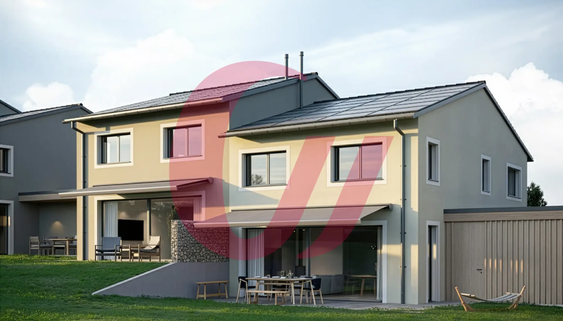 A VENDRE - 5 REIHENHÄUSER - RIVE DE L'ONDINE - RIAZ