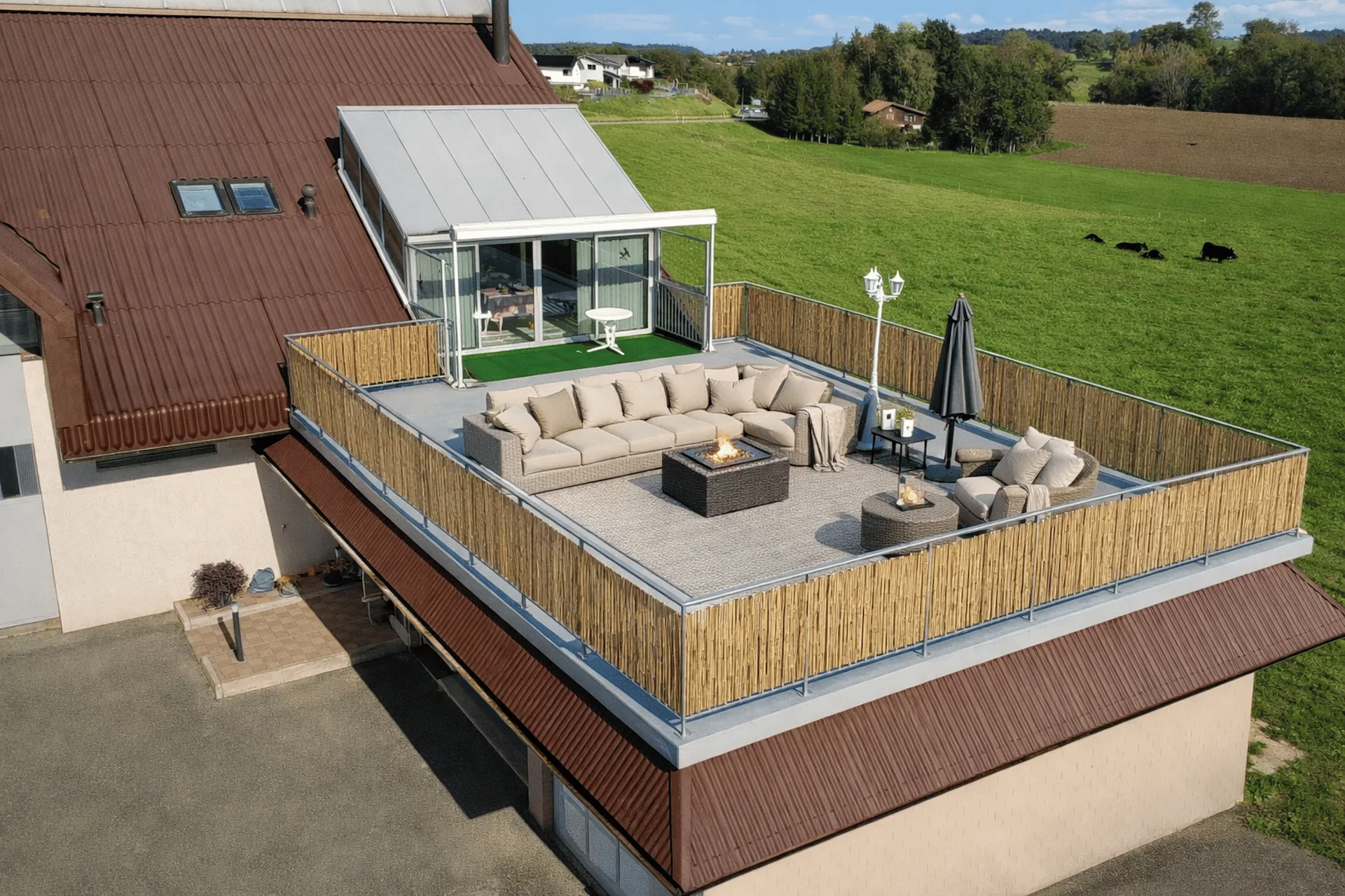 Appartement de 165 m² + 100 m² aménageables - volumes rares - Torny proche Fribourg, romont et Payerne