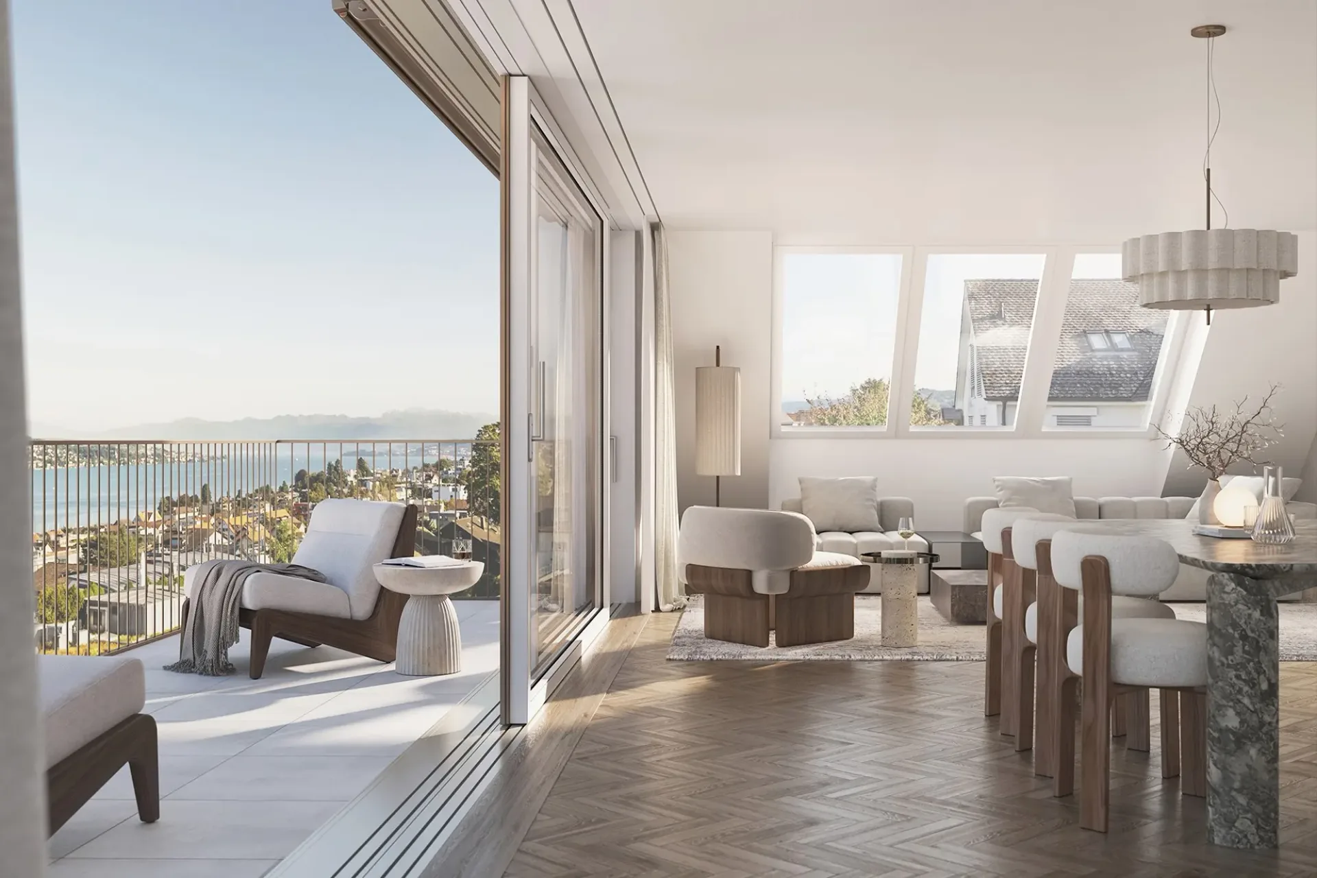 Einzigartiges Penthouse-Duplex mit Spektakulärer Seesicht