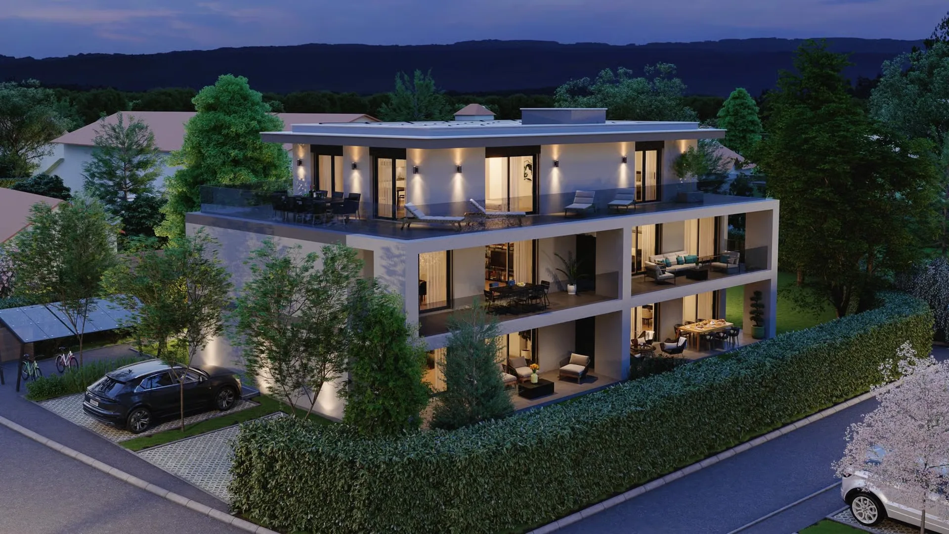 For Sale Garden-Level 4-room apartment in Veyrier Private garden of 556 m²