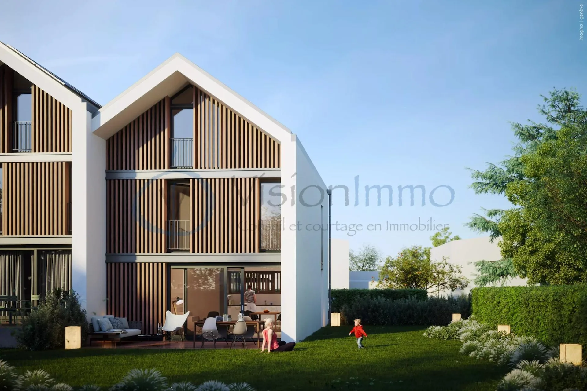 Townhouse in the village of Onex