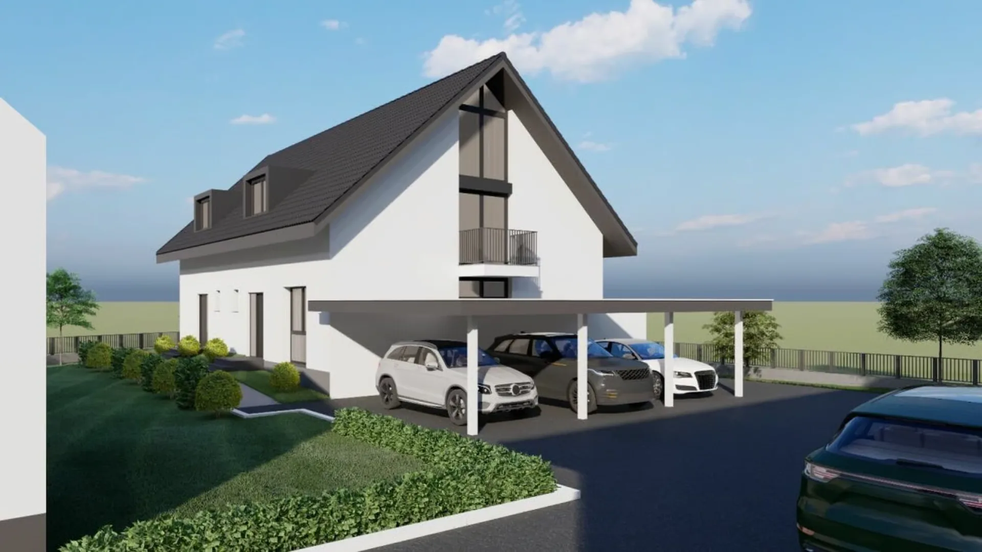 Casa a schiera moderna di 6,5 locali in costruzione in una zona familiare