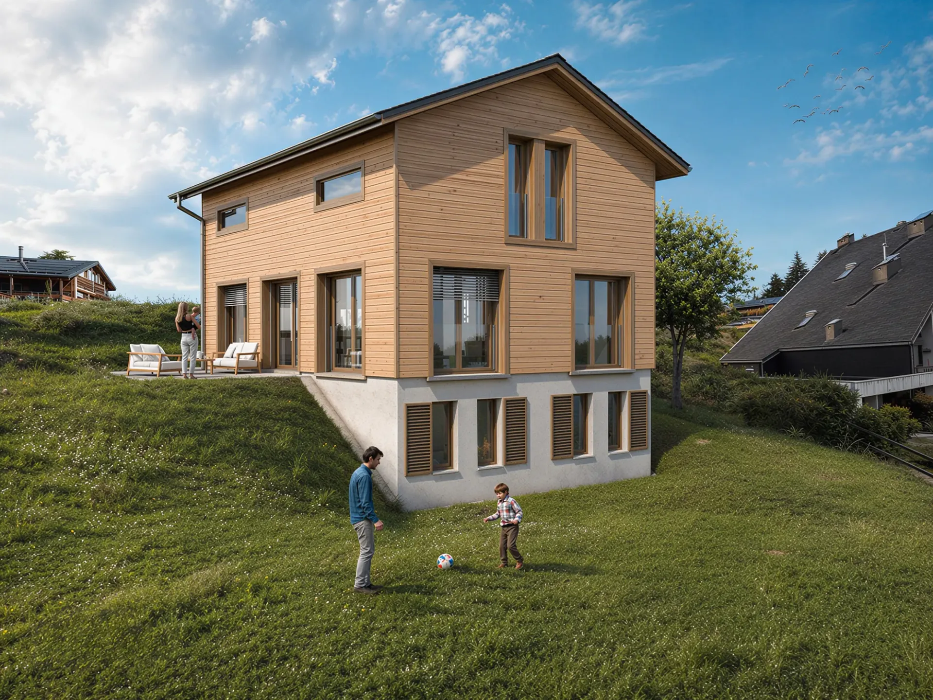 Vercorin - "Roc d'Orzival A" | Zwei Chalets in der Hauptresidenz mit Garagen-Box