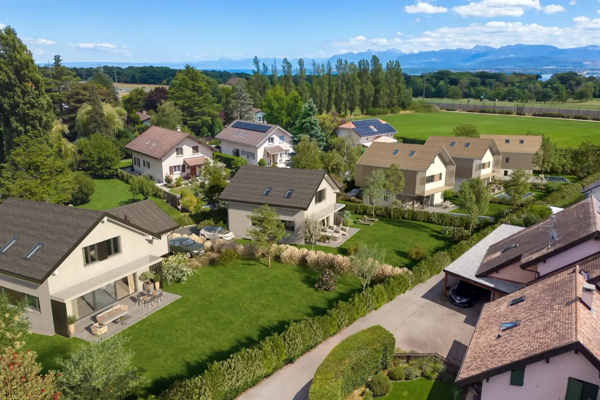 Promotion of five individual villas in Chavannes-de-Bogis