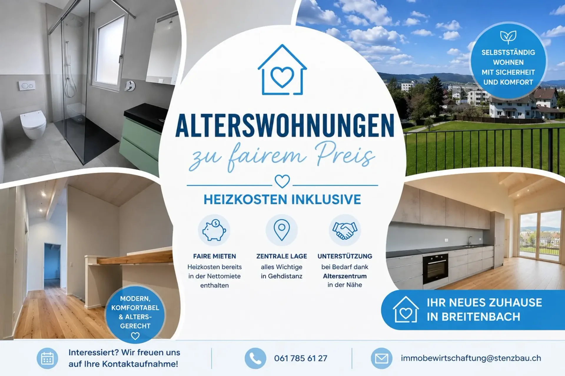 Alterswohnung zu fairem Preis – modern & komfortabel wohnen in Breitenbach