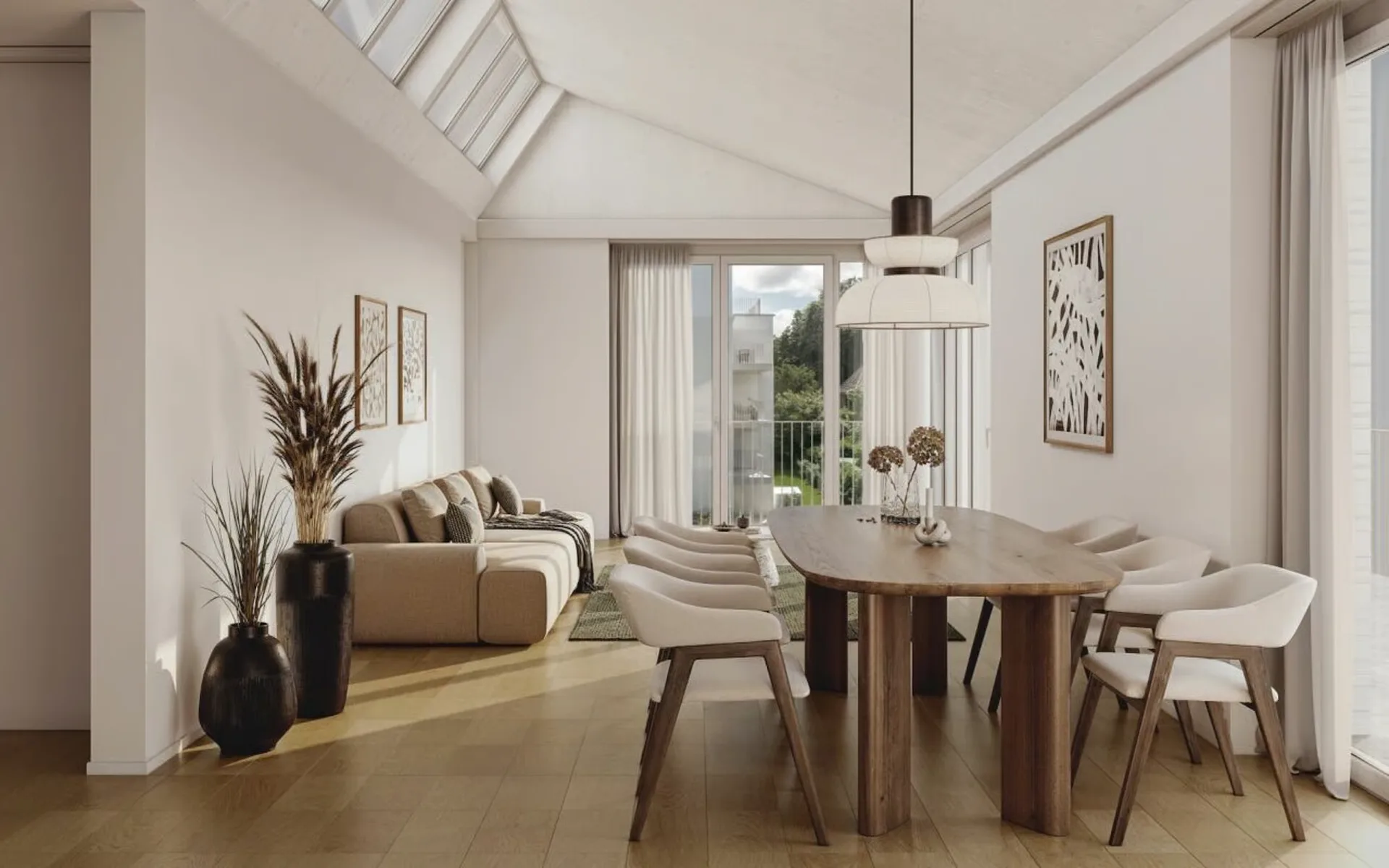 Einzigartige 3.5 Zimmer-Attikawohnung mit überhohen Räumen