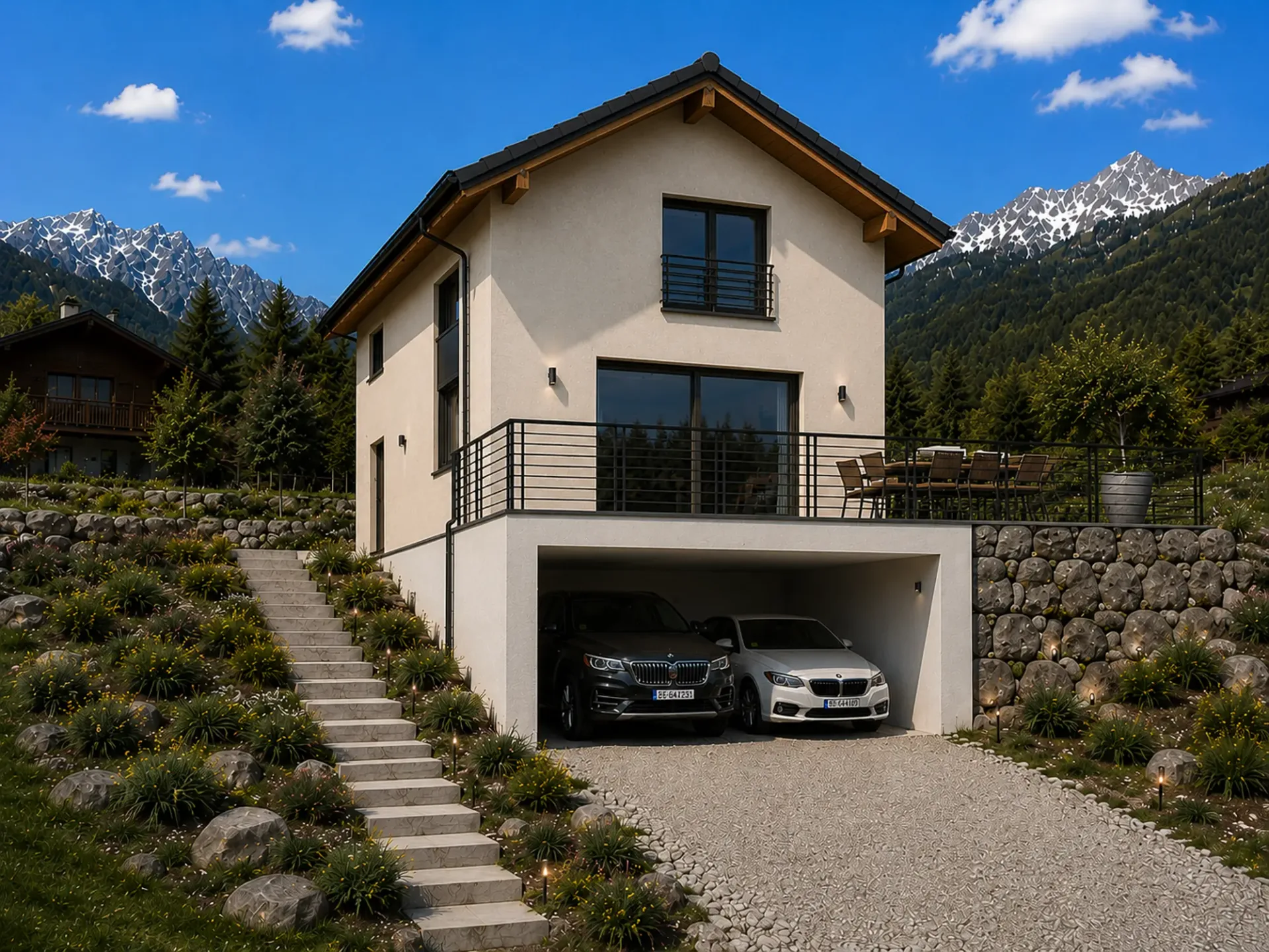 Magnifique chalet en construction