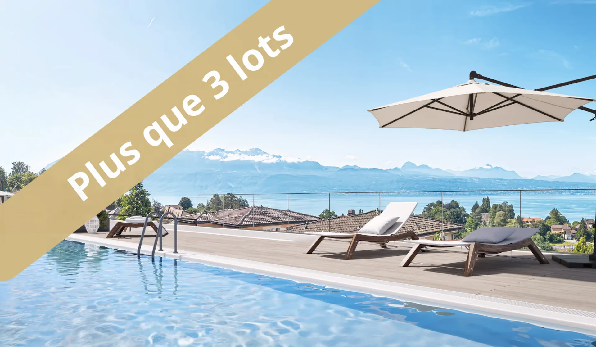 Vue lac à deux pas des commodités