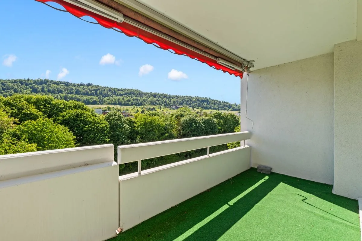 Panoramic view and 2 balconies
