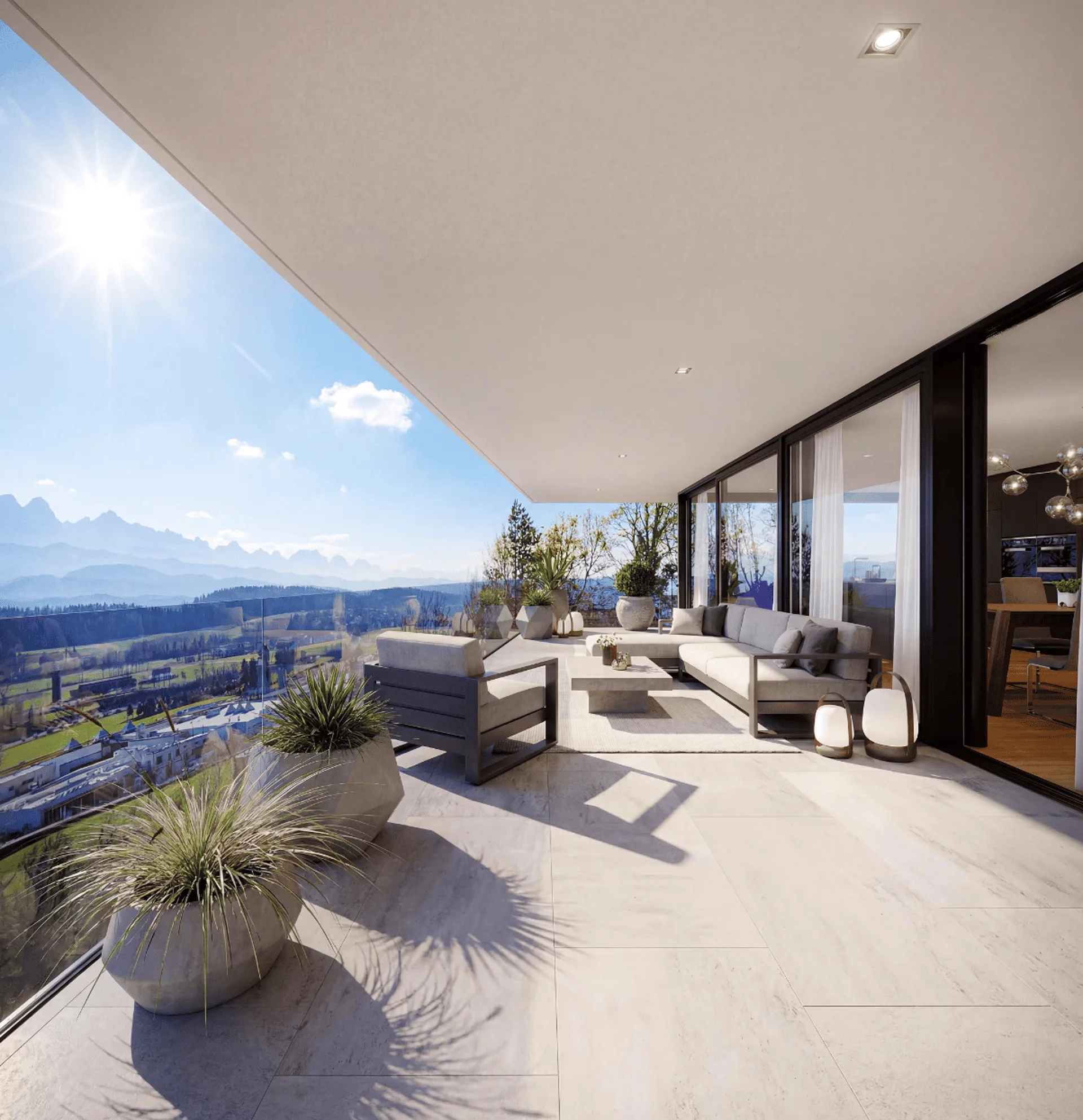 Appartement de luxe 4,5 pièces au rez-de-chaussée avec 139 m² d'espace de vie et 60 m² de terrasse