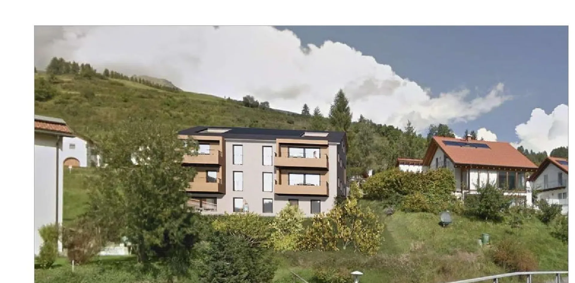 Appartamento moderno di 2,5 locali mansardato con vista montagna a Scuol