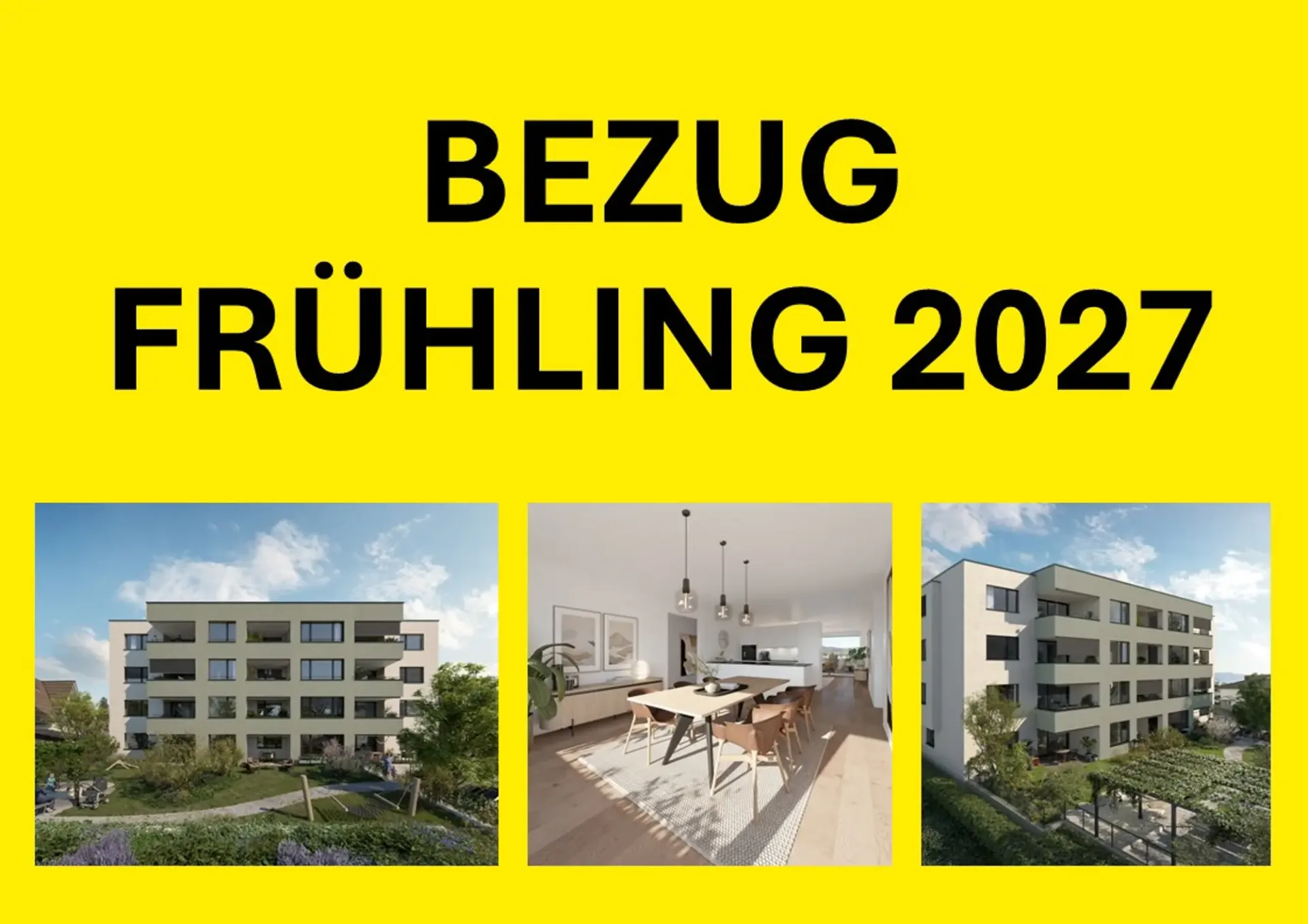 Dachterrasse, Balkon und 4.5 Zimmer mit Weitsicht