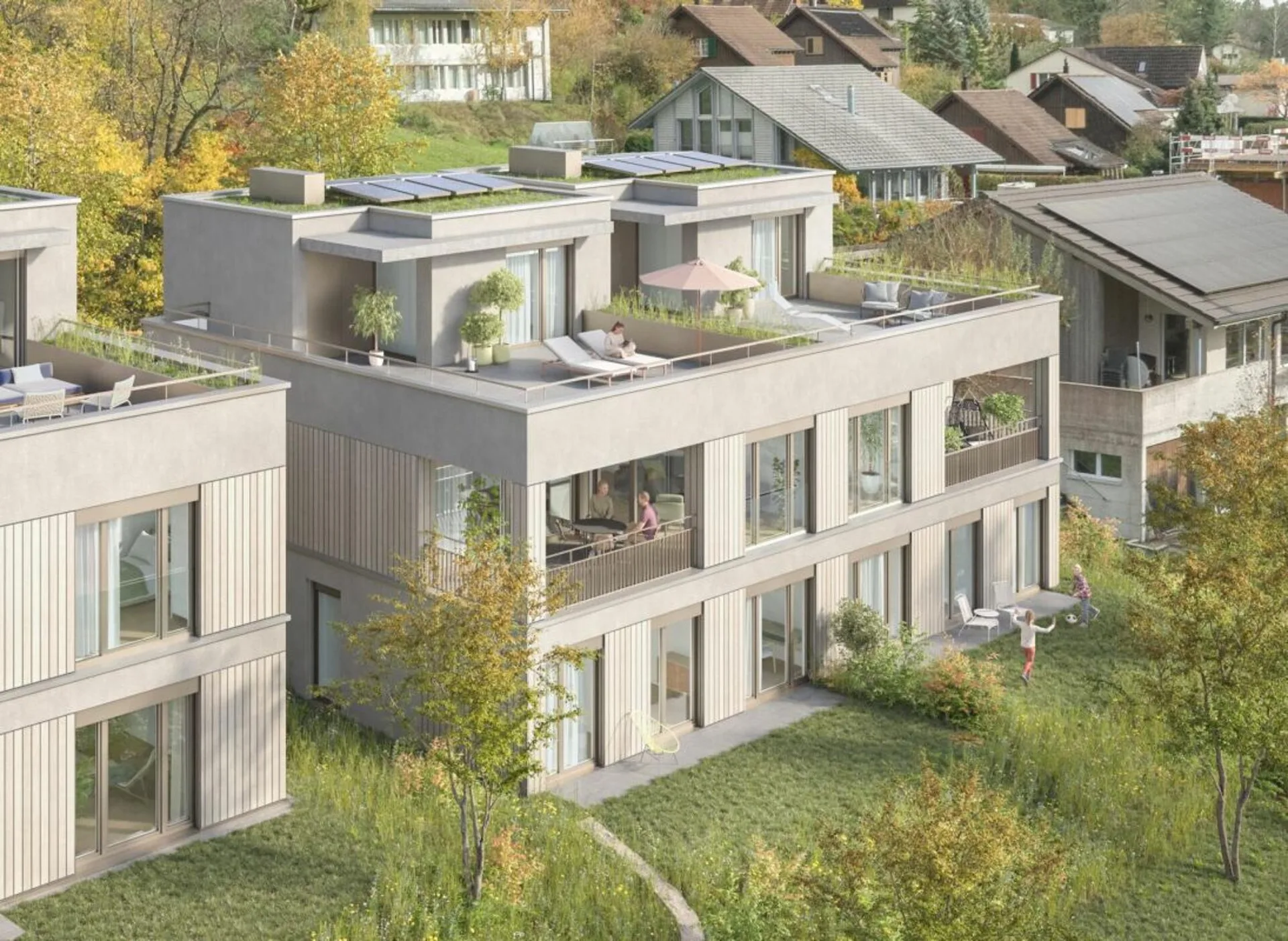 Maison à deux familles - UNTERDORF MÖNTHAL - Architecture contemporaine au milieu de la nature