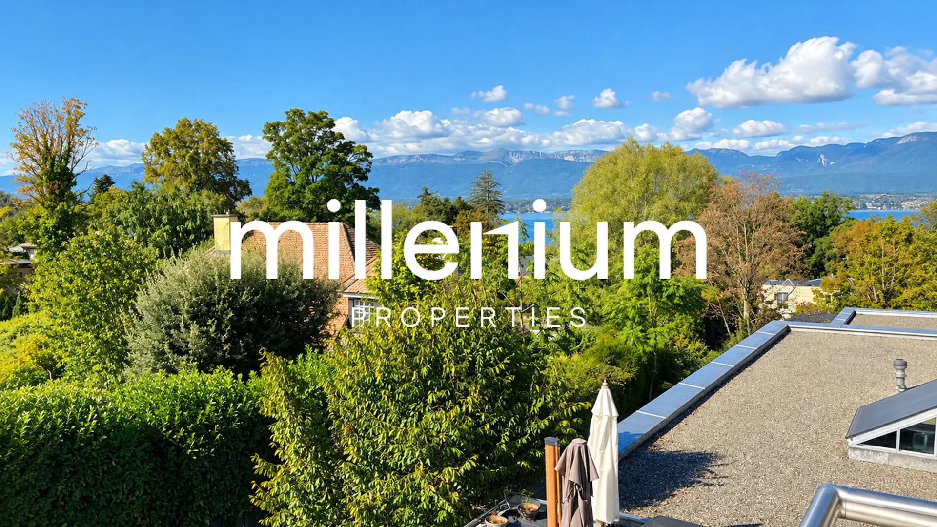 Schöne moderne Familienvilla mit Seeblick in Anières