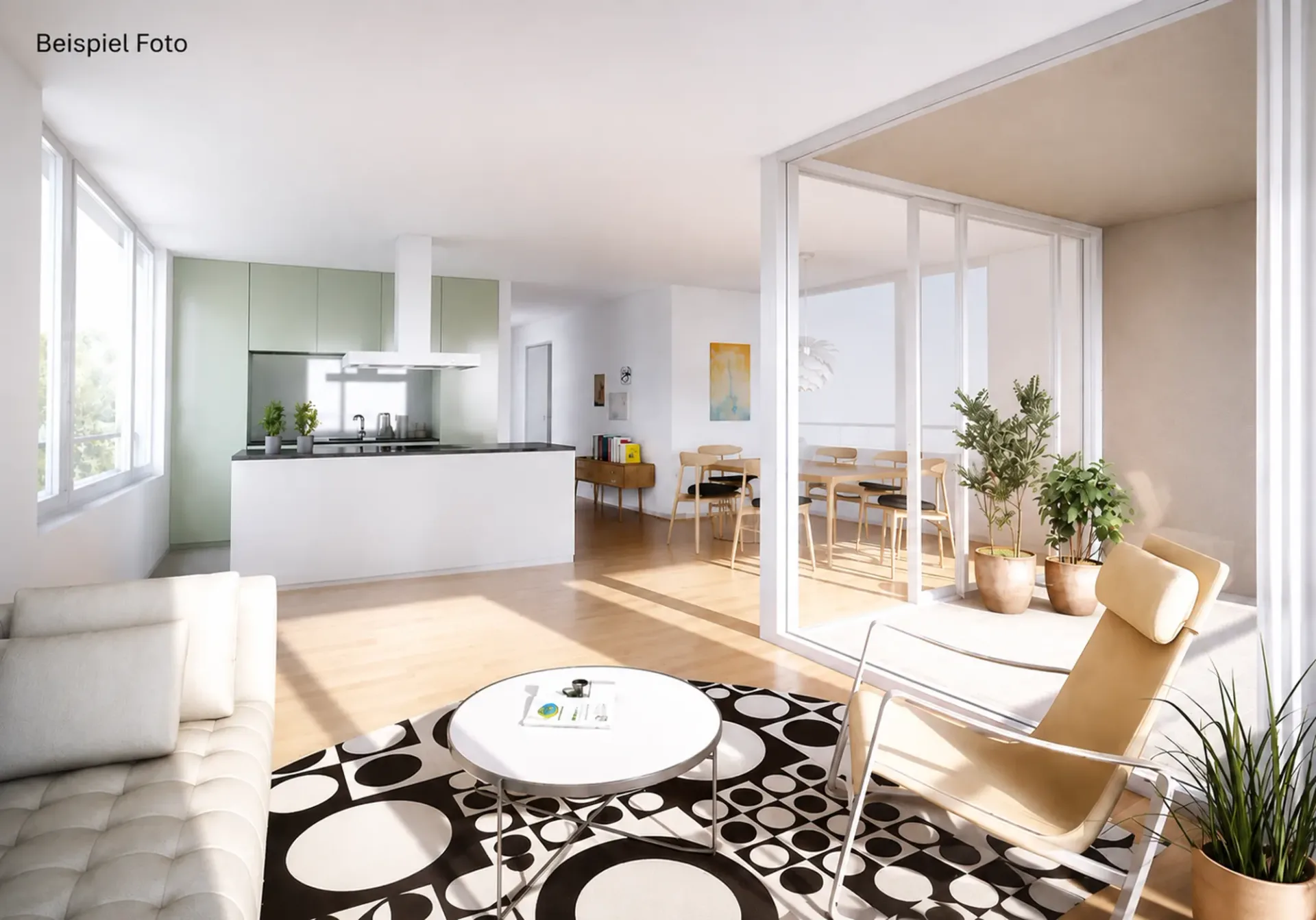 Moderne 3.5-Zimmer-Wohnung in Frick – hell, grosszügig und mit gedecktem Sitzplatz