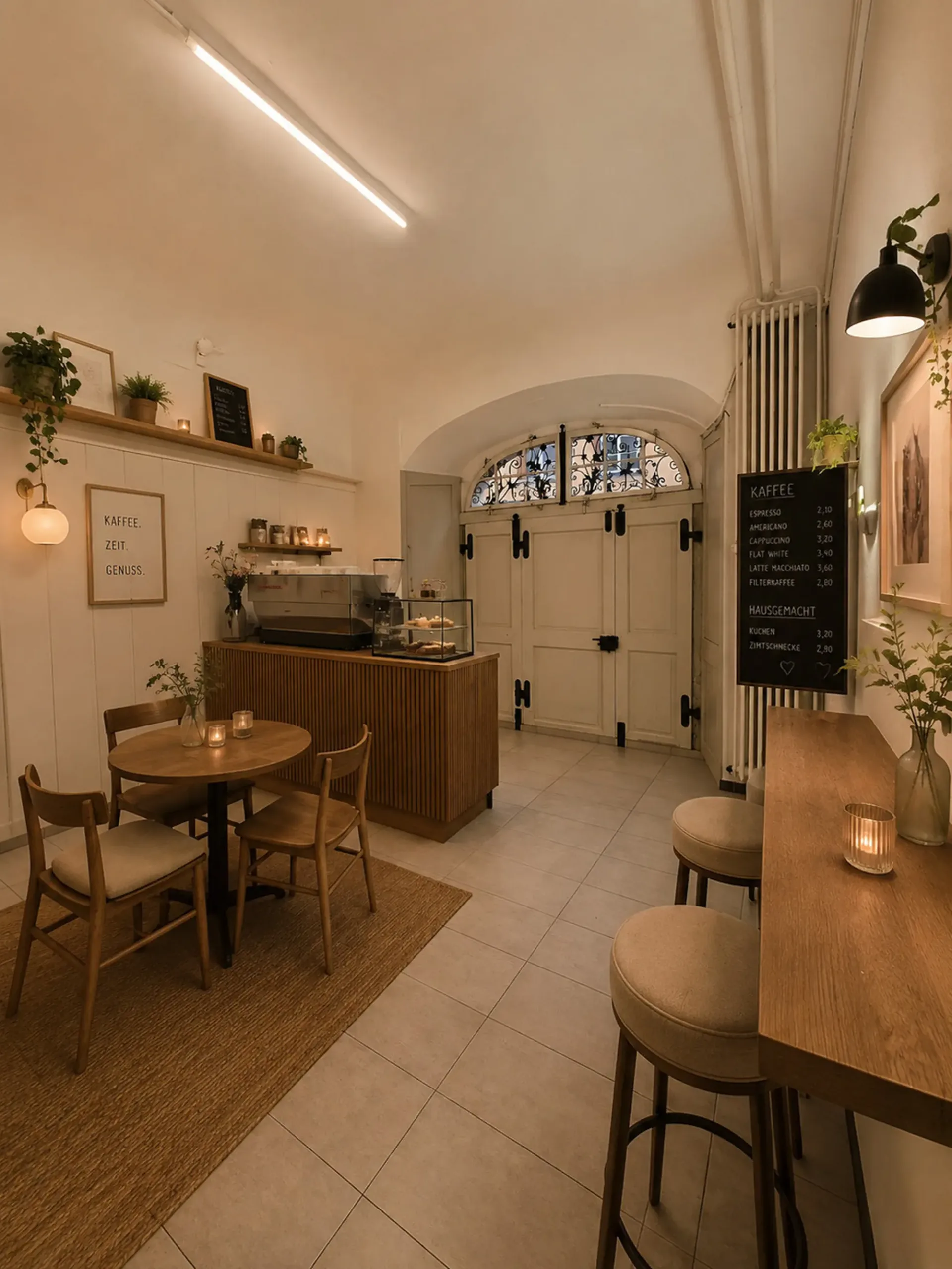 Gastronomie - Café in der Fussgängerzone der Altstadt