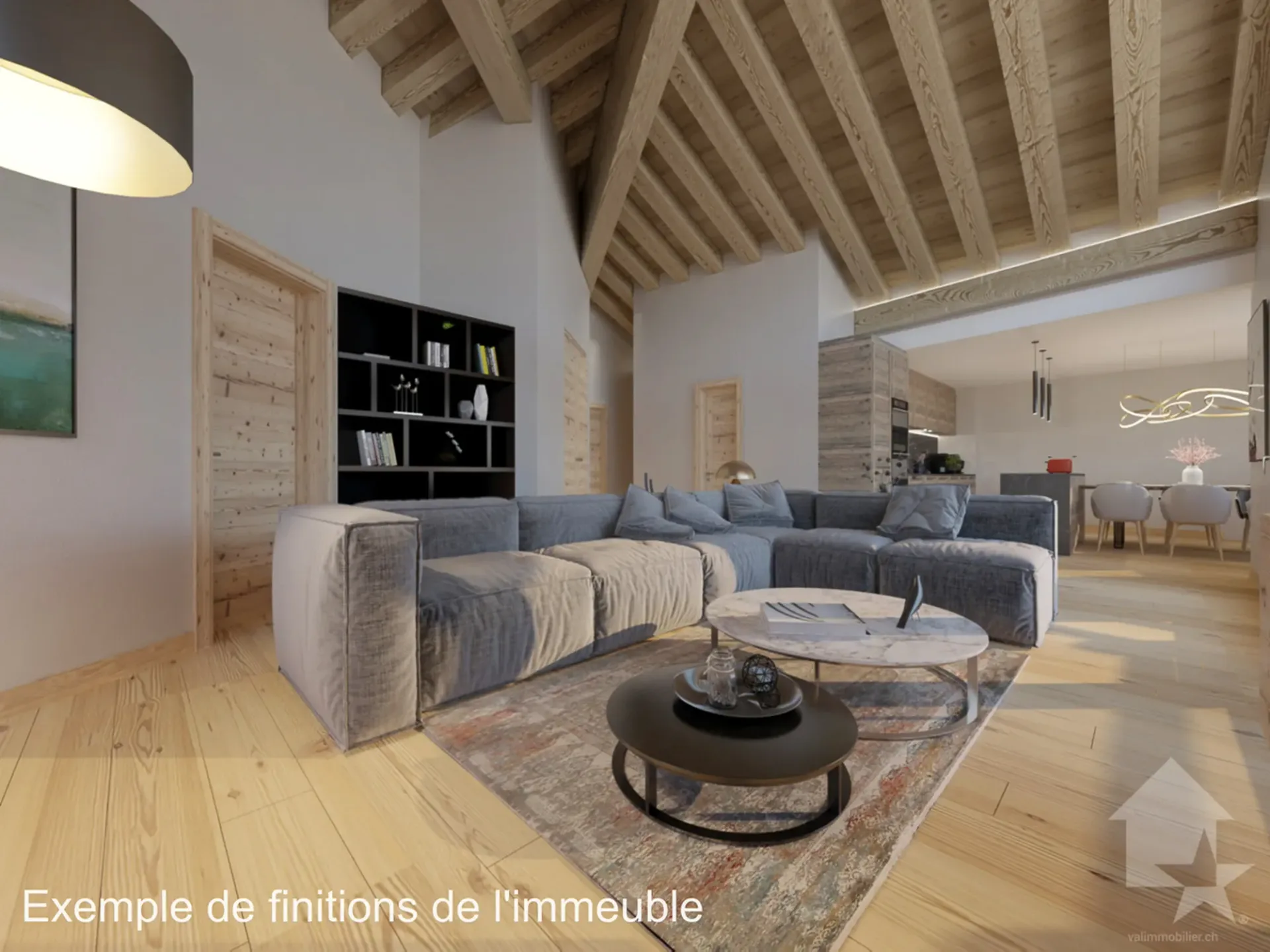 Spacieux appt, 3.5 p, 98 m2, au 1er étage d'un immeuble neuf