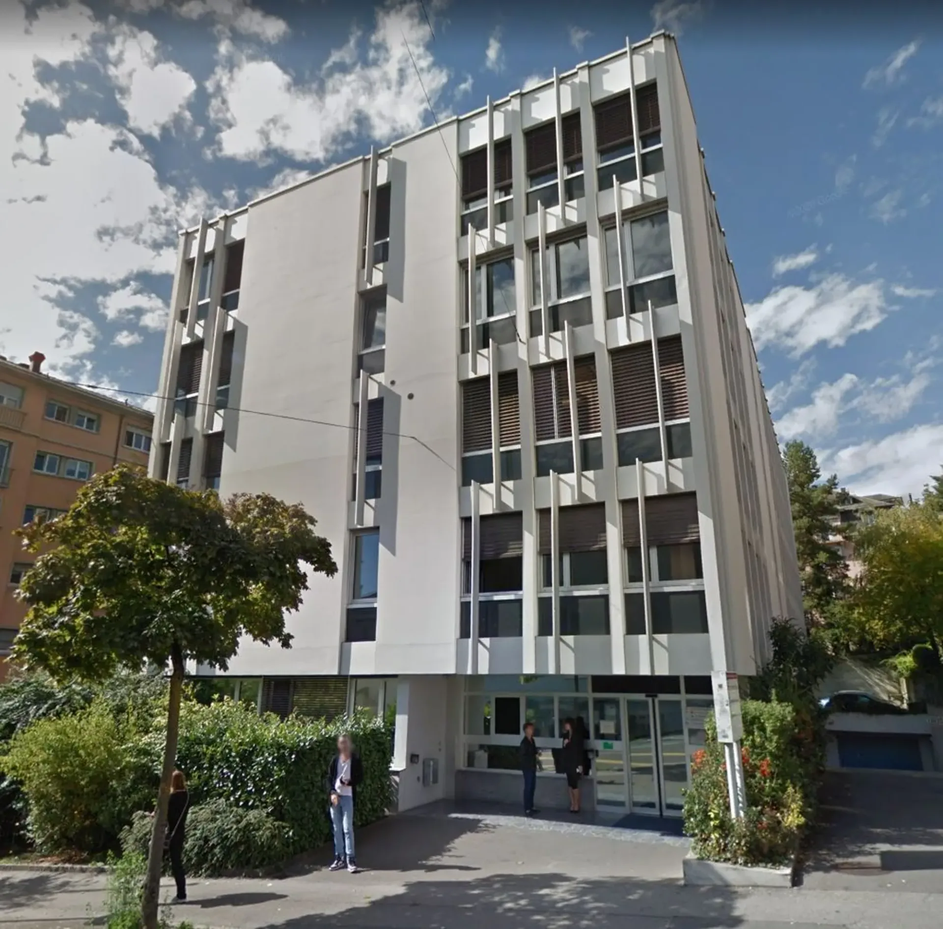 Ein Parkplatz im Zentrum von Lausanne
