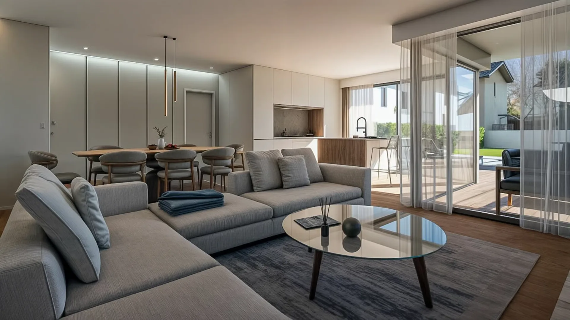 Appartement mit Garten in Rivera im Bau