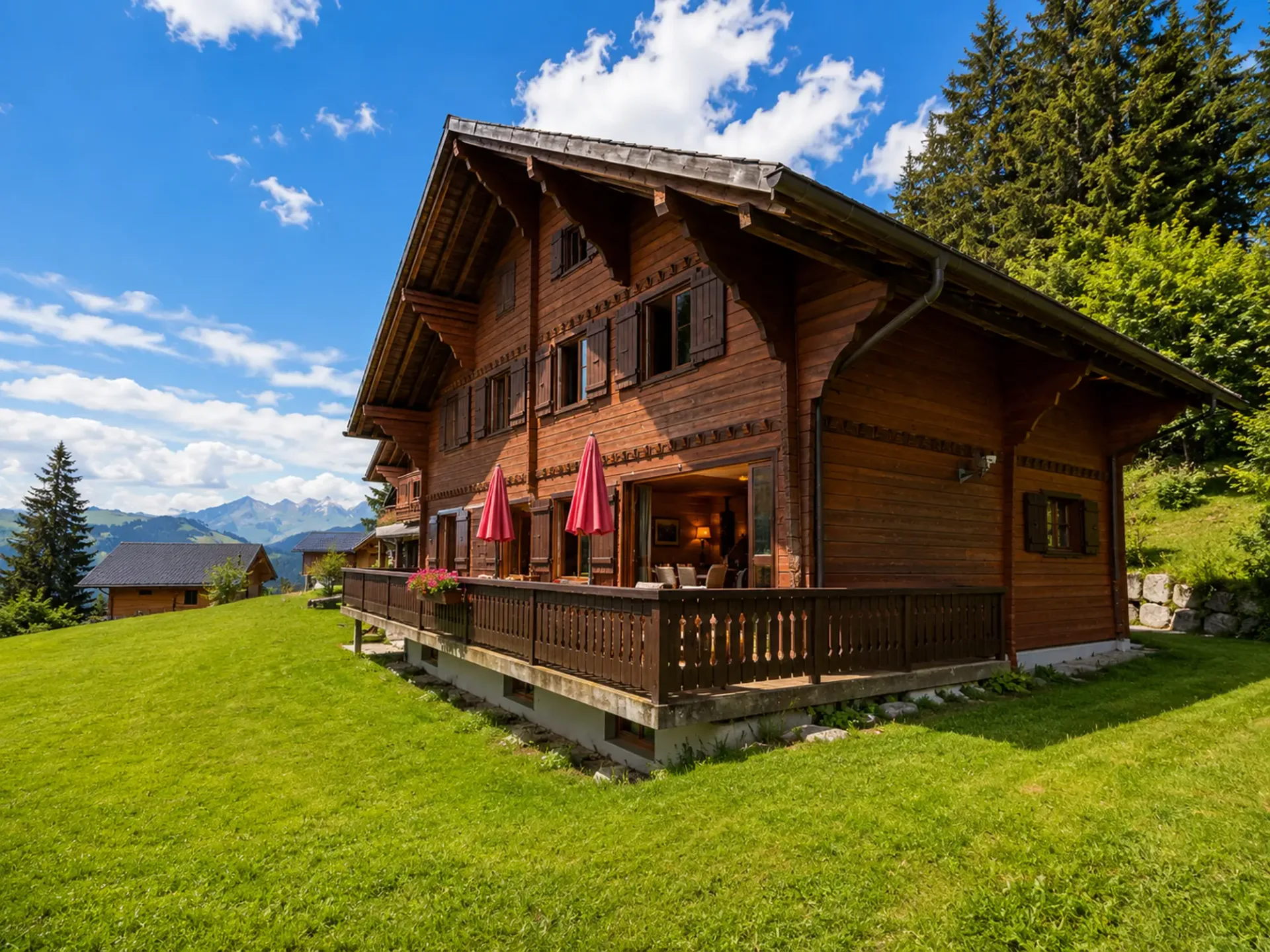 Familiënfreundliches Chalet mit Jacuzzi und Sauna in Les Mosses