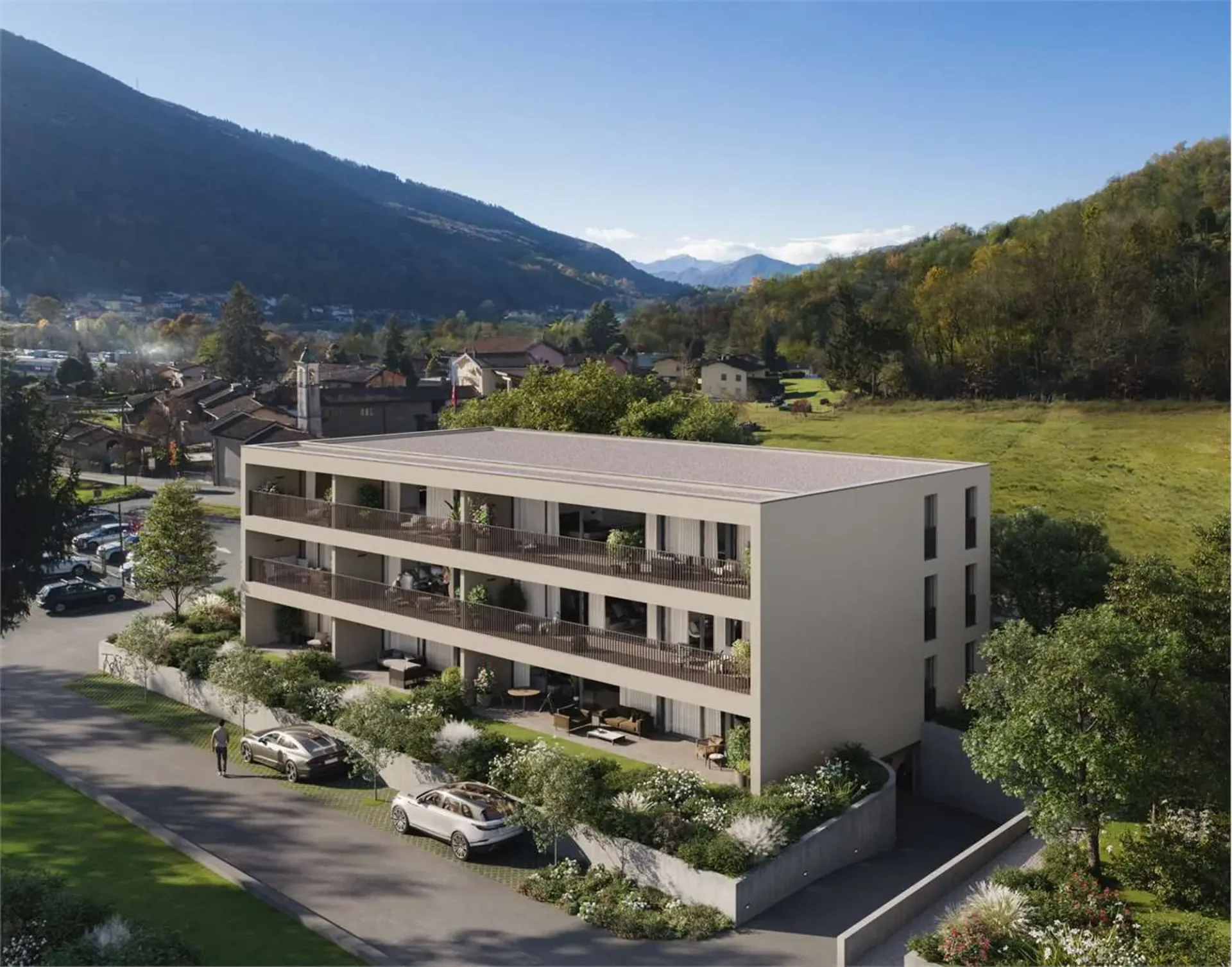 Helles 3.5-Zimmer-Wohnung mit großer Terrasse - Monteggio