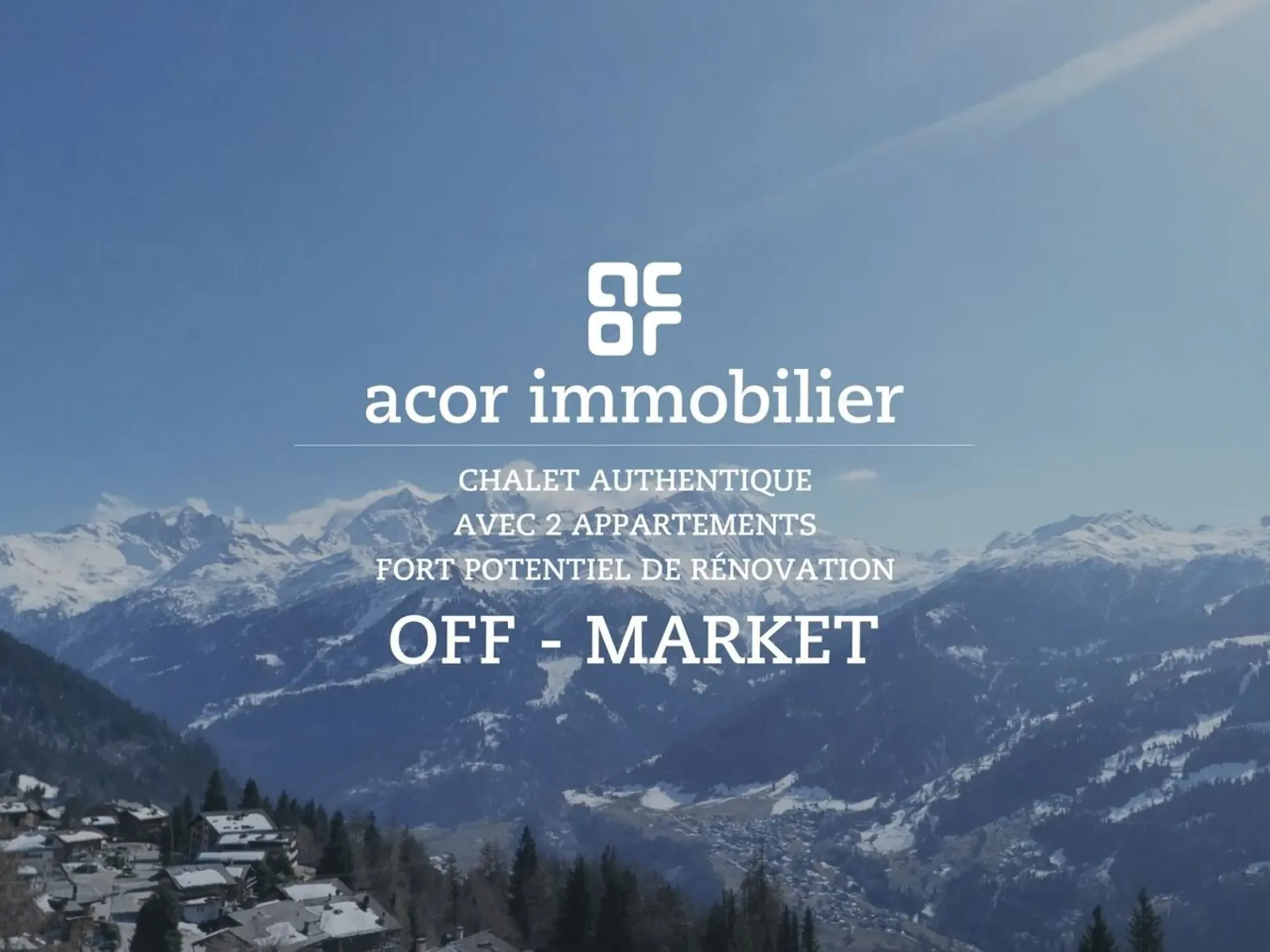 Chalet authentique avec 2 appartements - fort potentiel de rénovation