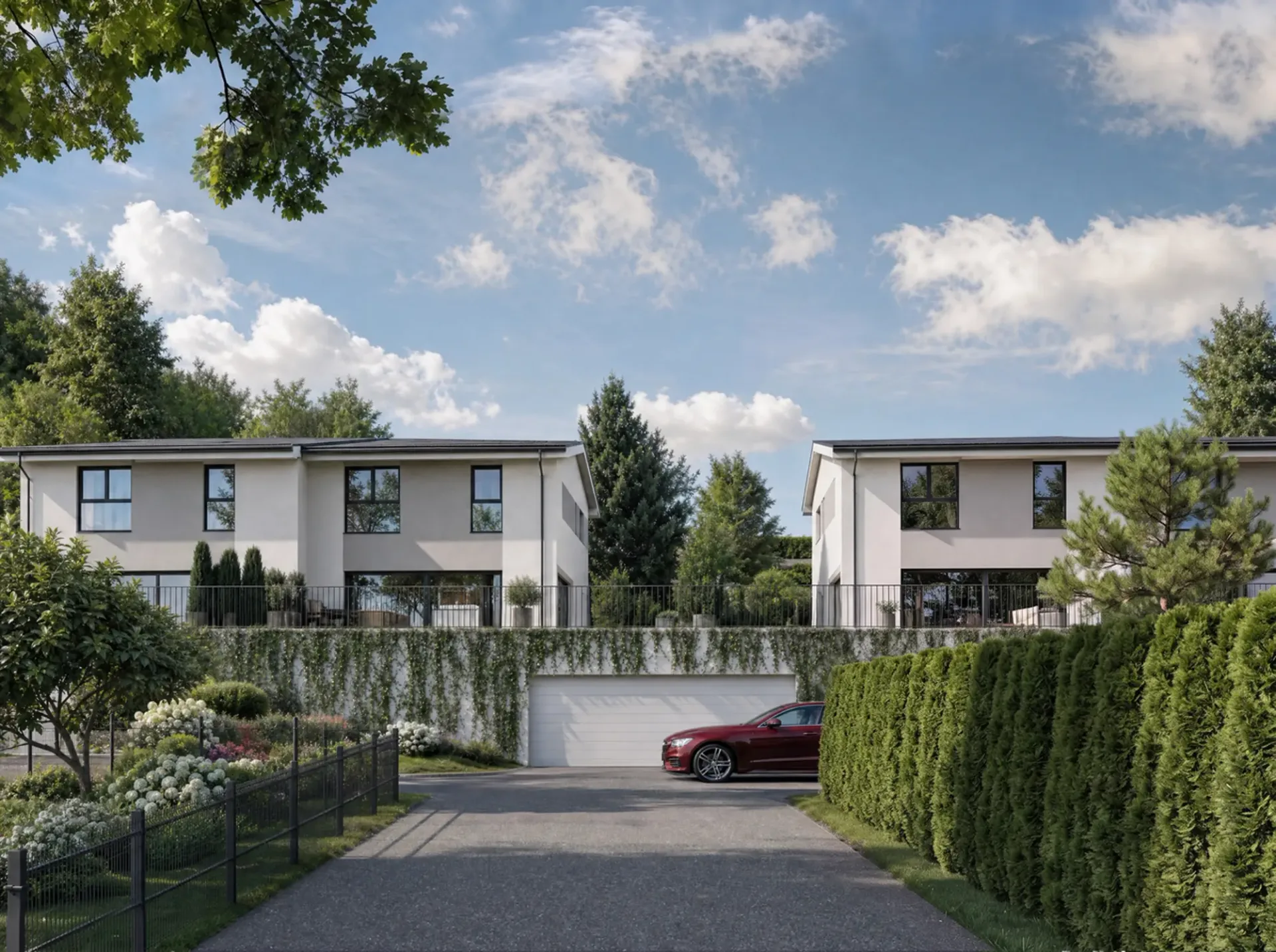 Doppelmehrfamilienhäuser von 144 bis 155 m² im Herzen der Gruyère
