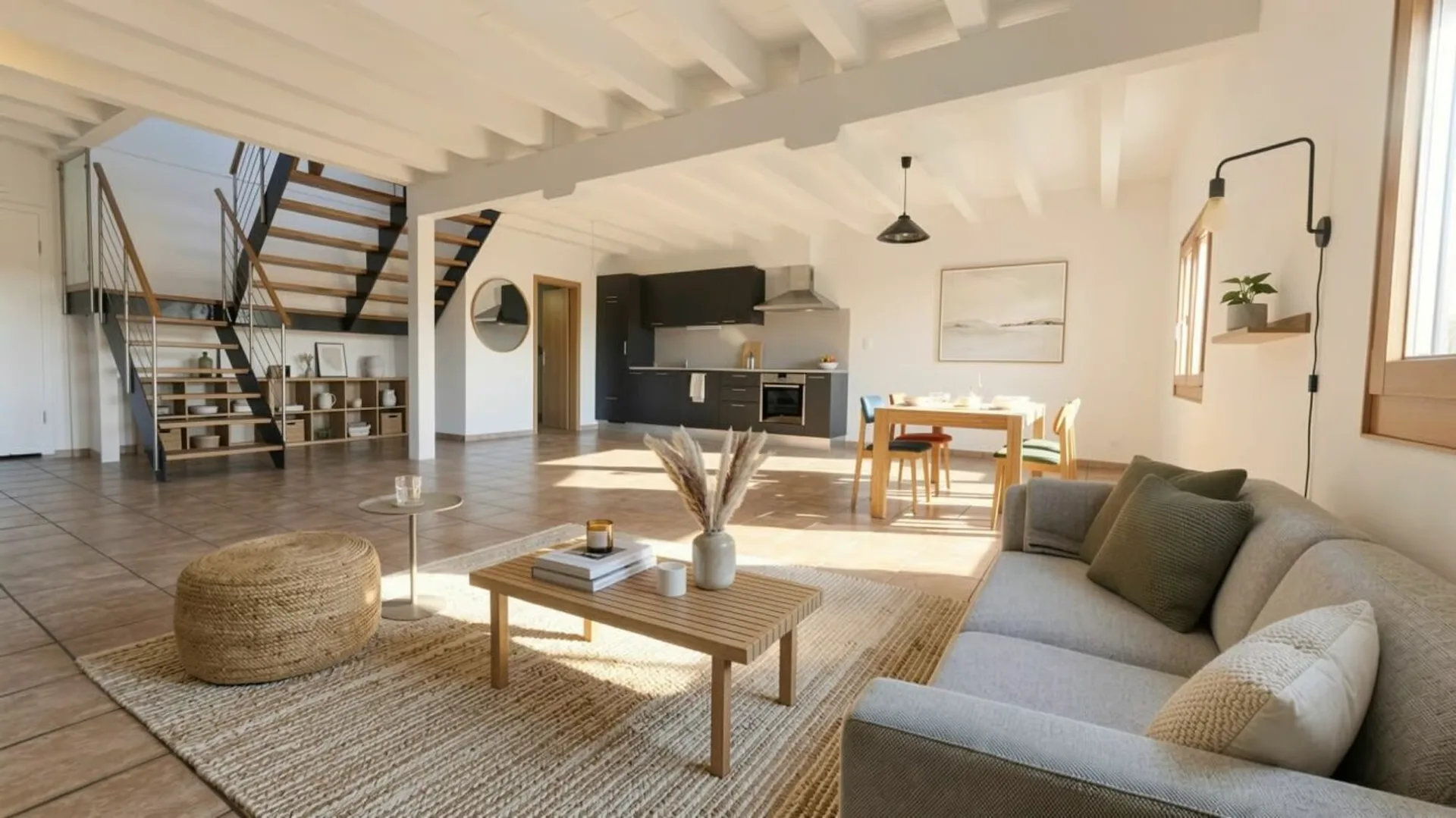 Helles Doppelhaus von 126 m² mit gemeinsamem Garten in einer grünen Umgebung in Vuissens