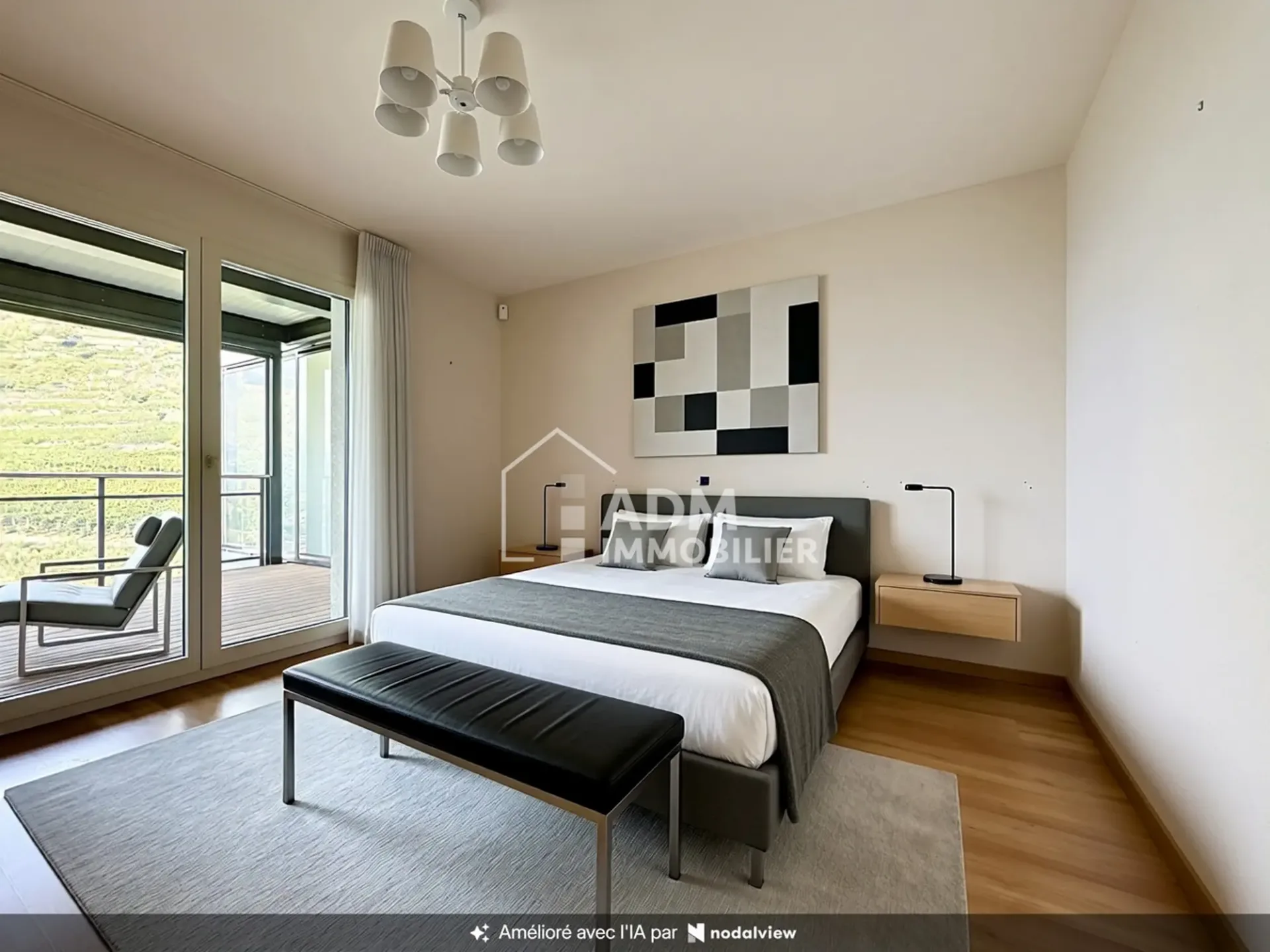 Sion, appartement 4.5 pièces, vue imprenable sur la vallée du Rhône