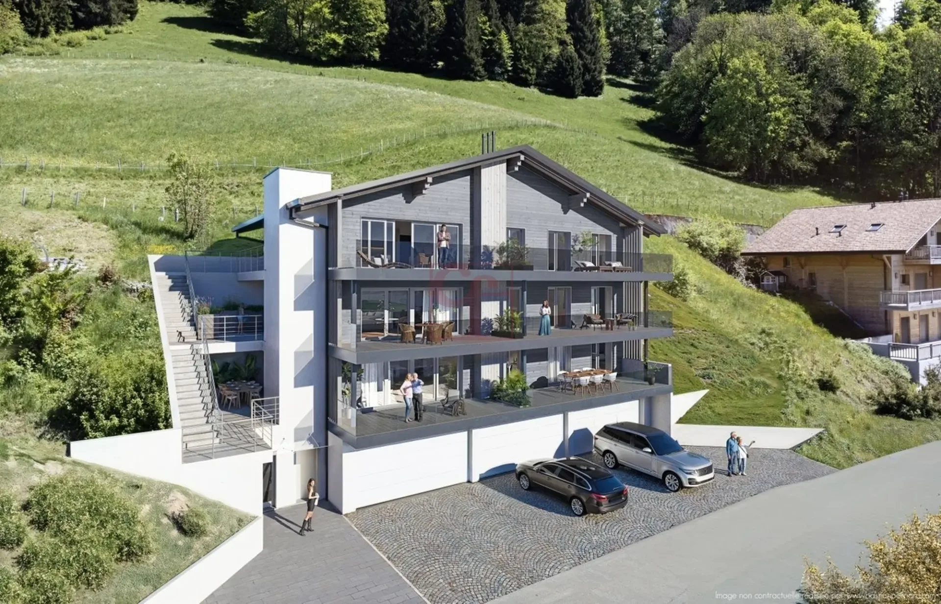 Charmey - Außergewöhnliche 4.5-Zimmer-Neuwohnung mit Panoramablick