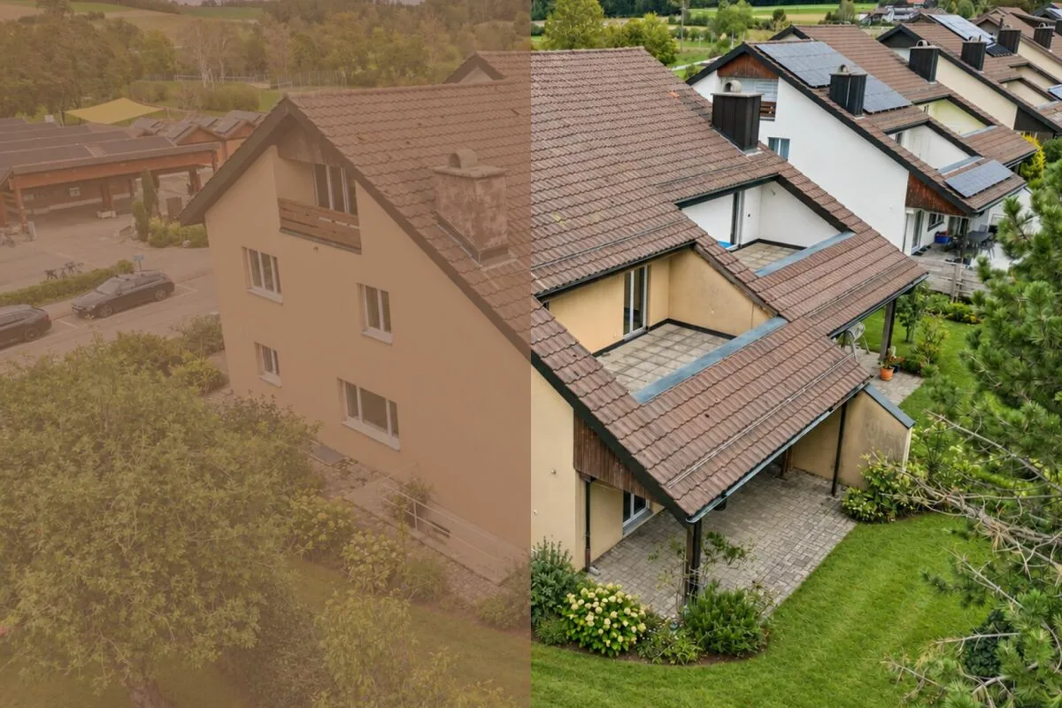 Maison unifamiliale de 6,5 pièces accolée d'un seul côté avec potentiel de rénovation