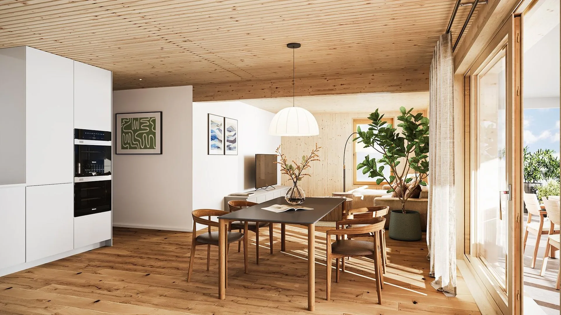 Vivere in modo sano e moderno in un appartamento di 3,5 locali in un edificio nuovo a Wittenwil, in una posizione tranquilla