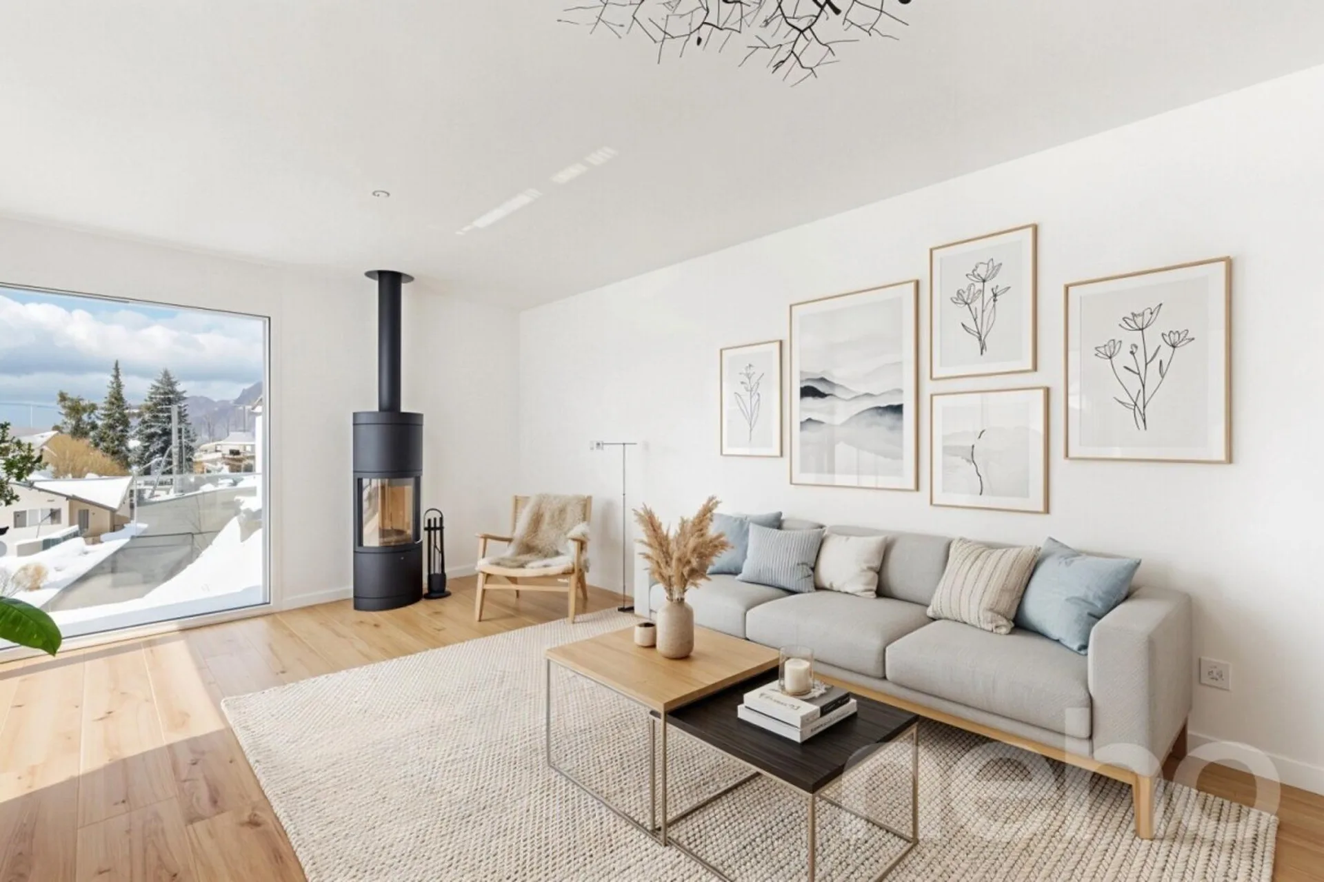 Wohnen mit Aussicht stilvolle Terrassenwohnung in Plasselb