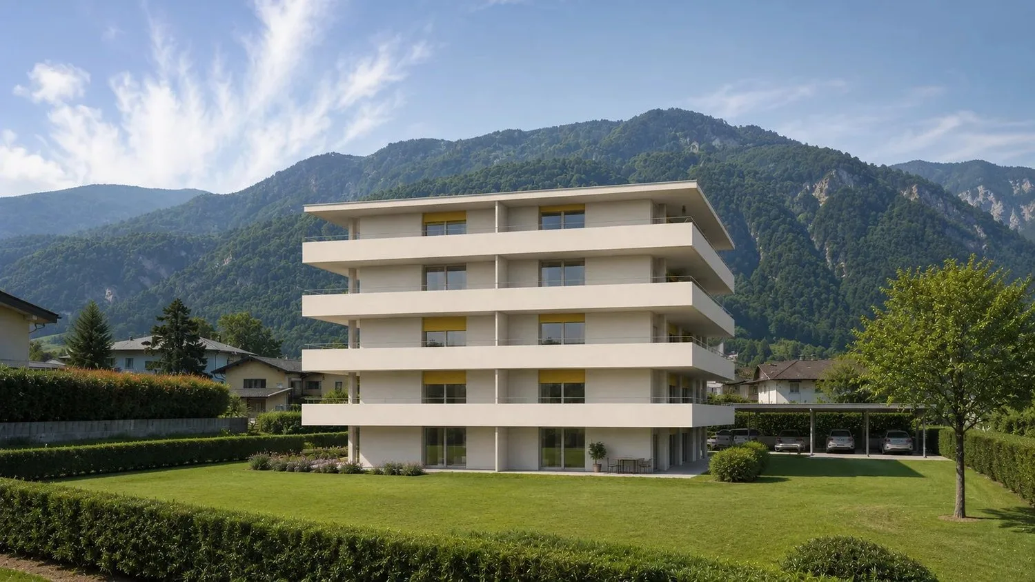 Villa moderna di fronte al campo da golf