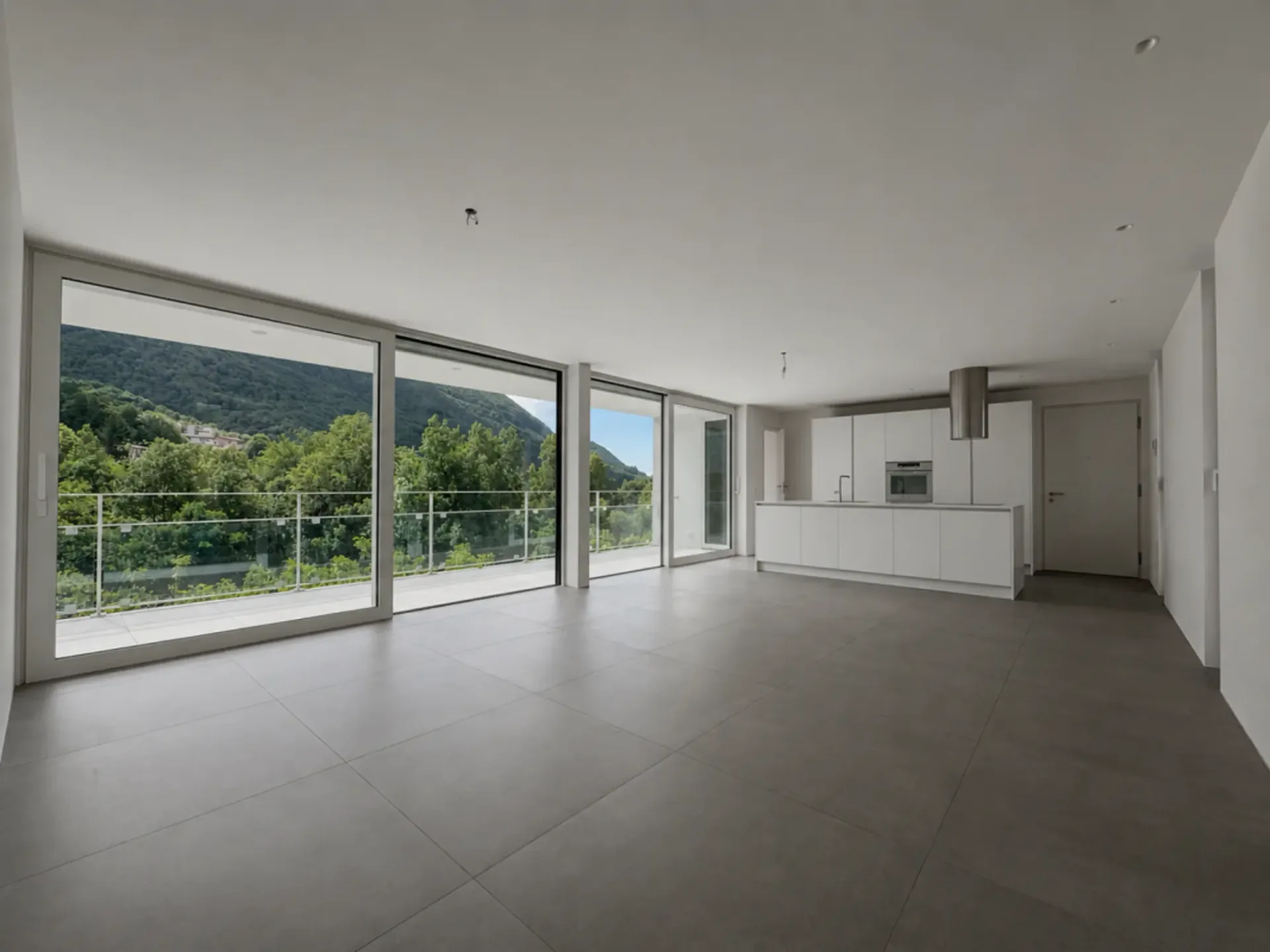 Wohnung mit Terrasse und herrlichem Blick auf Lugano und die Berge