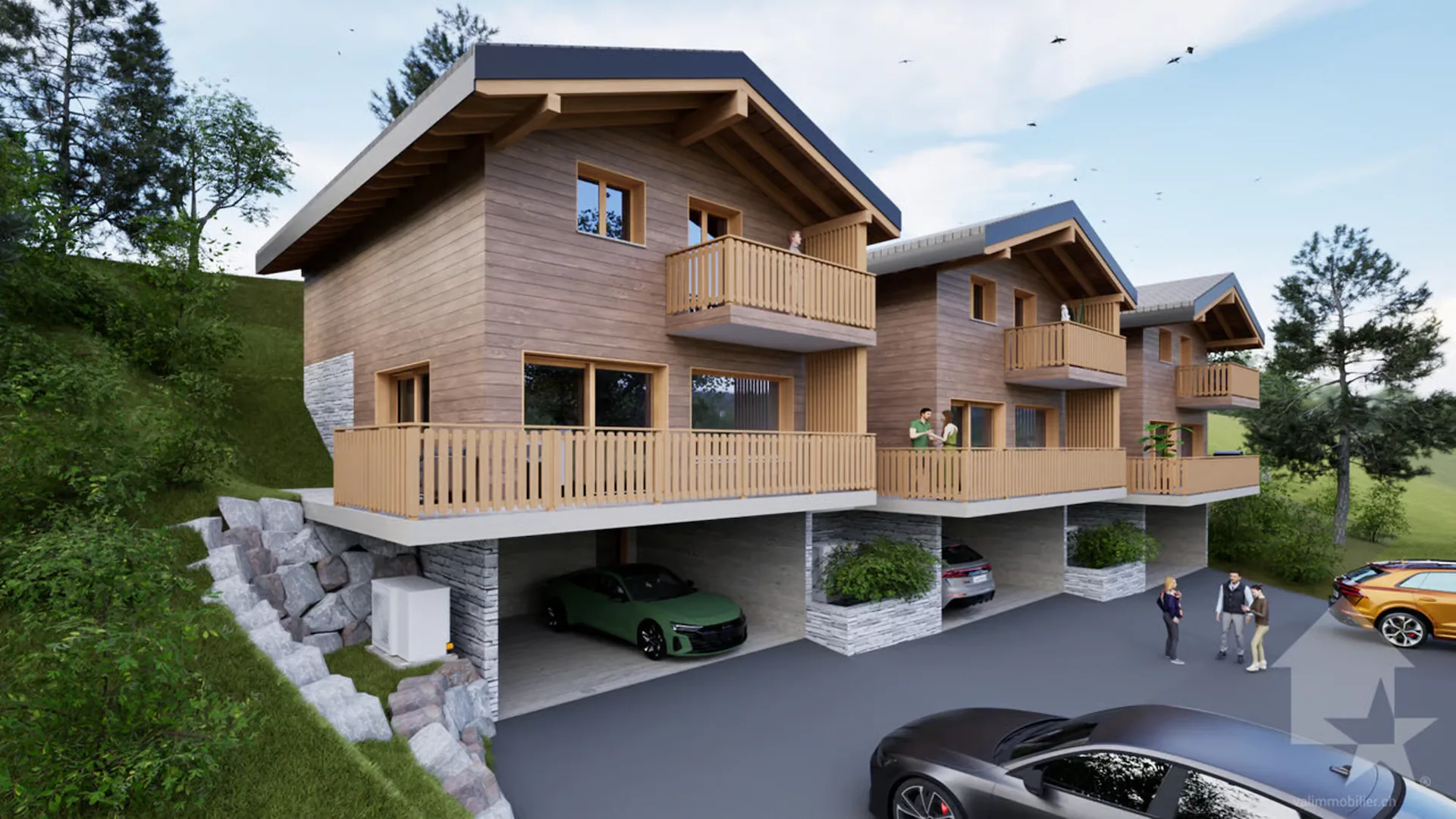Prächtiges Chalet mit 4.5 Zimmern, Terrasse und Rasen