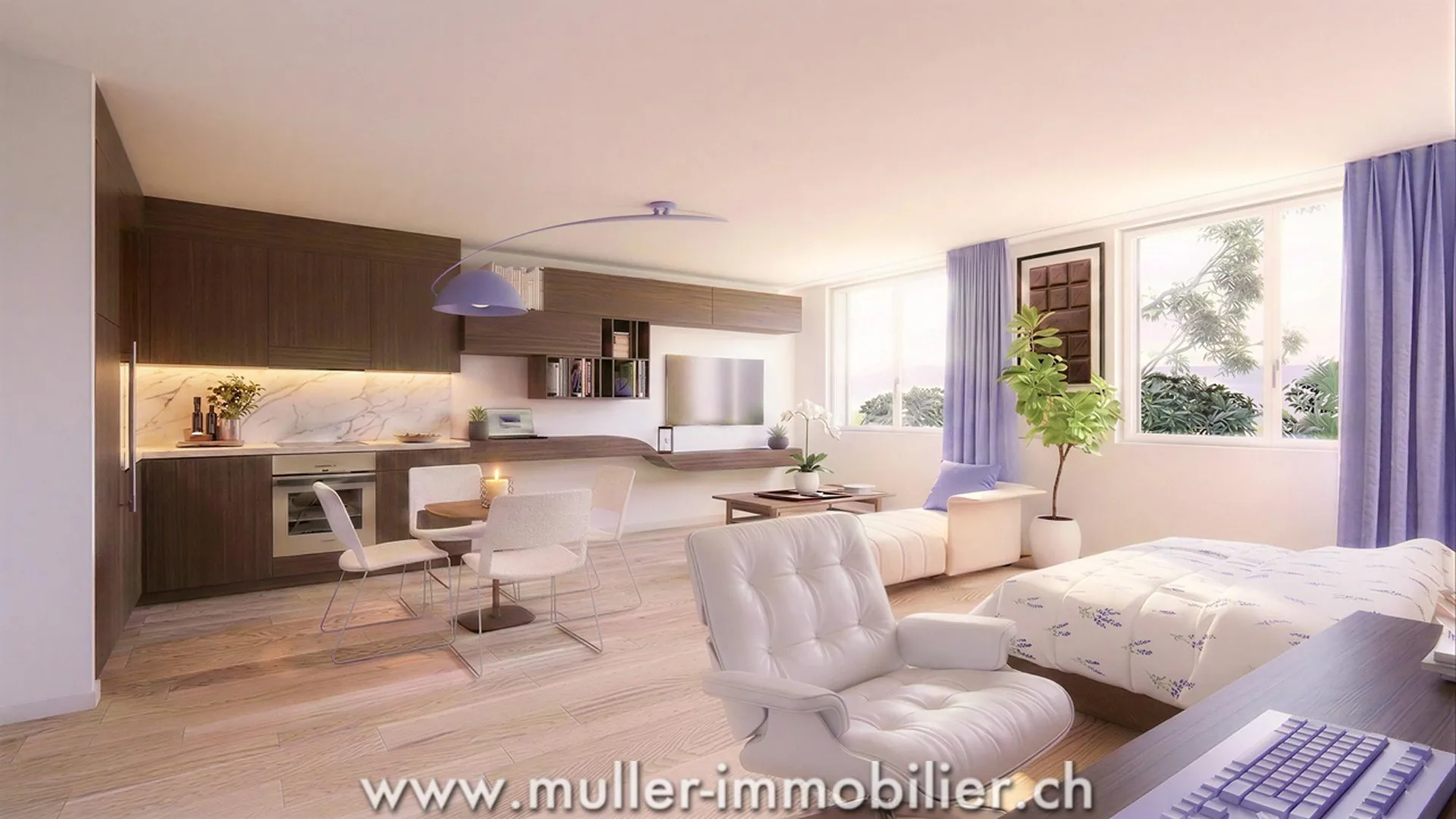 Neue 38 m² Studio in 5 Minuten von Romont im Dorf Siviriez