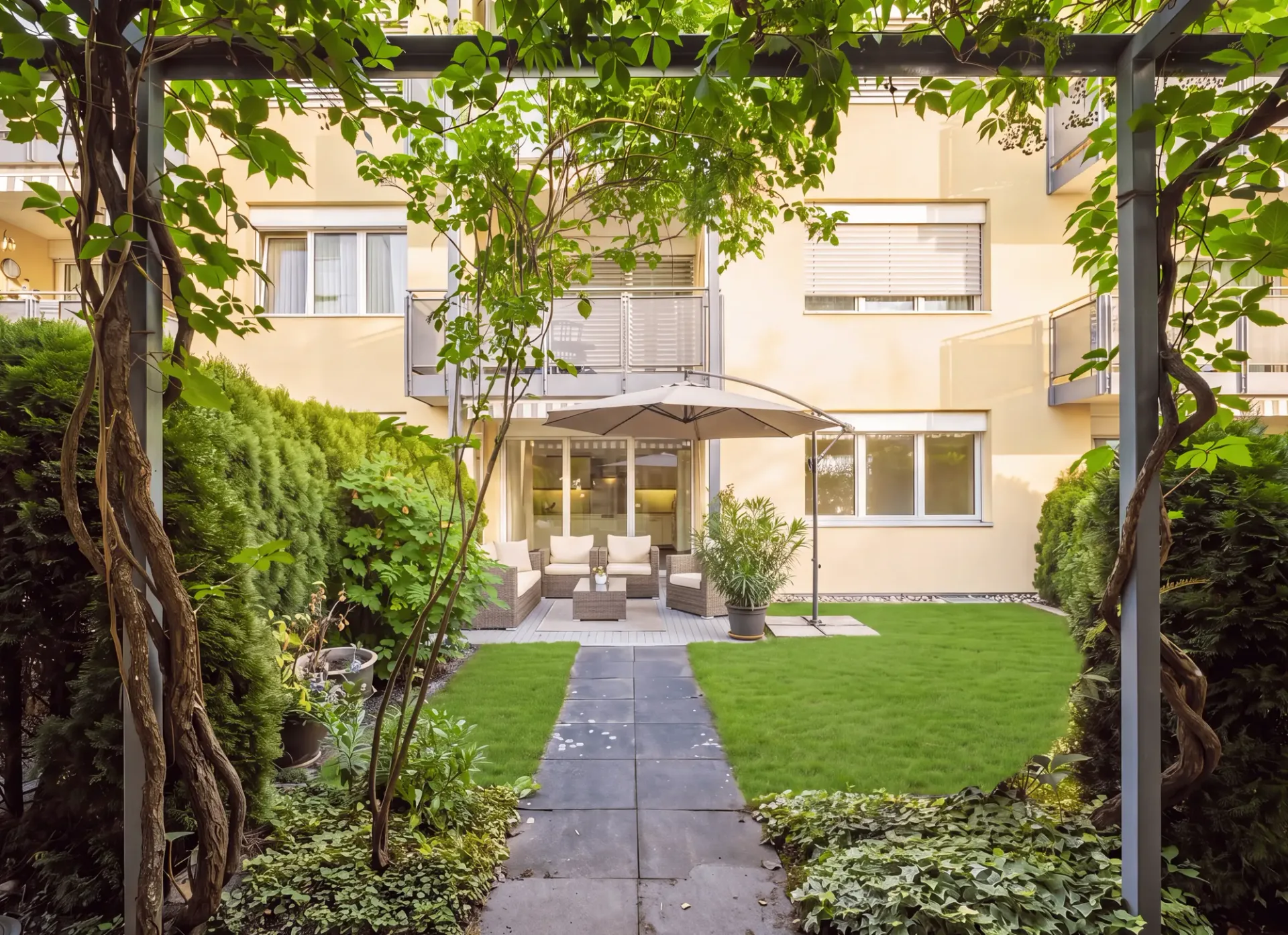 APPARTEMENT IDYLLIQUE AVEC JARDIN AU CŒUR DU VILLAGE D'ADLIGENSWIL