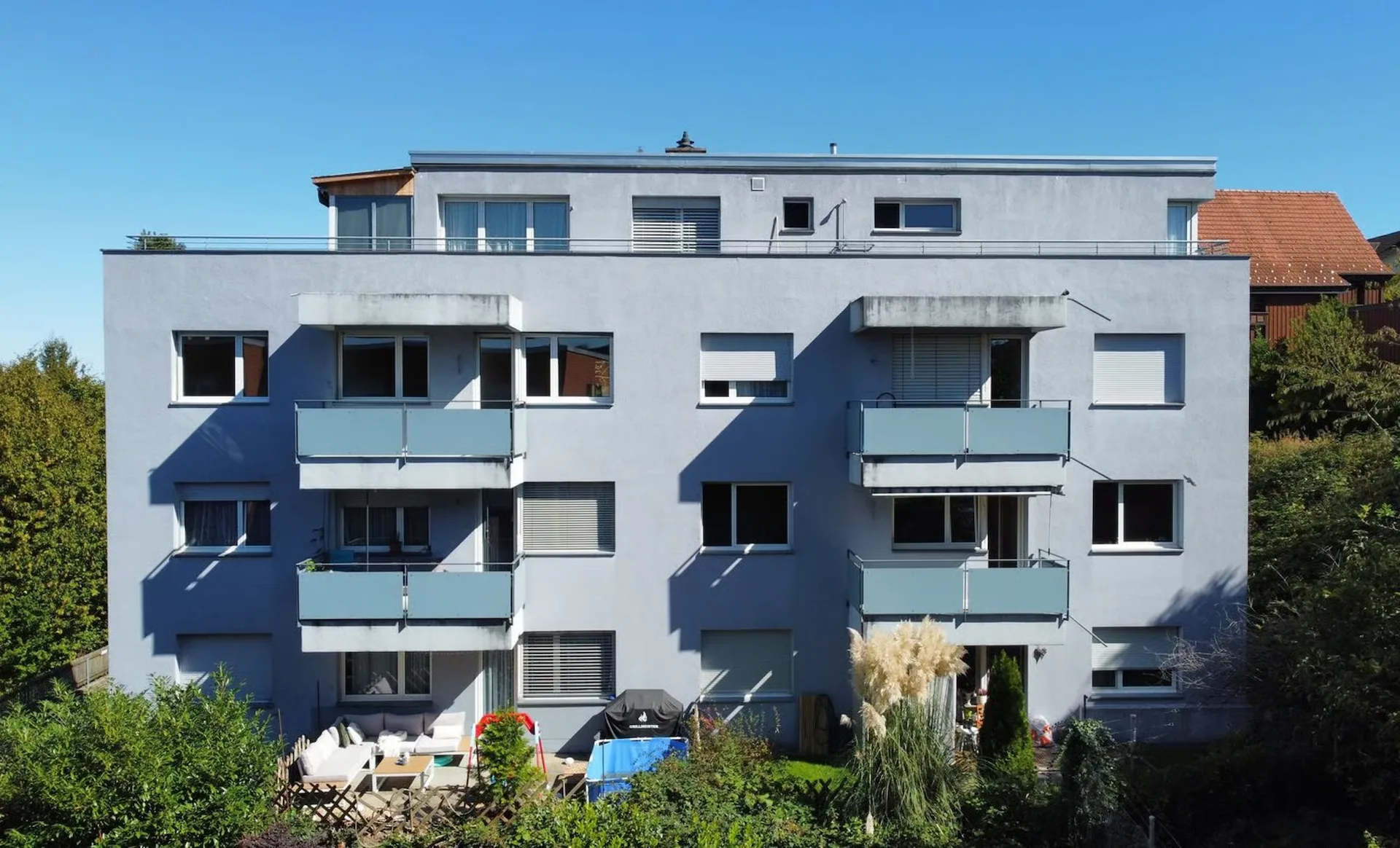 Helles Wohnen mit Blick auf den Bodensee