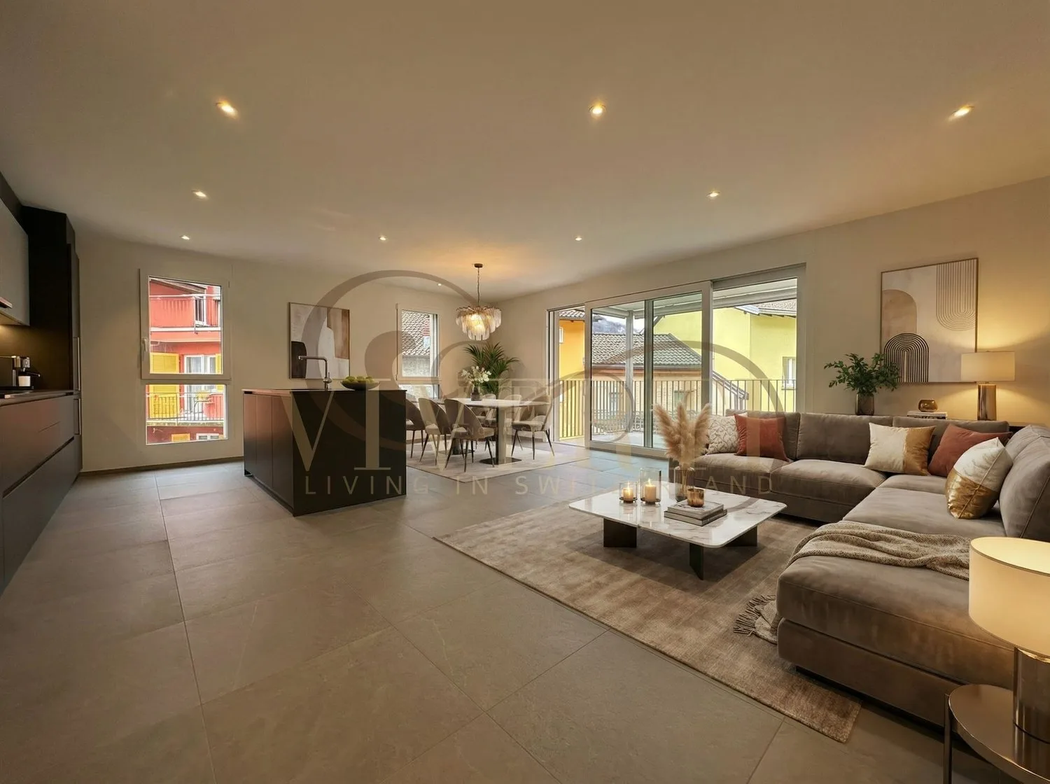 RAFFINIERTES 3.5-ZIMMER-WOHNUNG MIT GROßER TERRASSE IN LUMINO