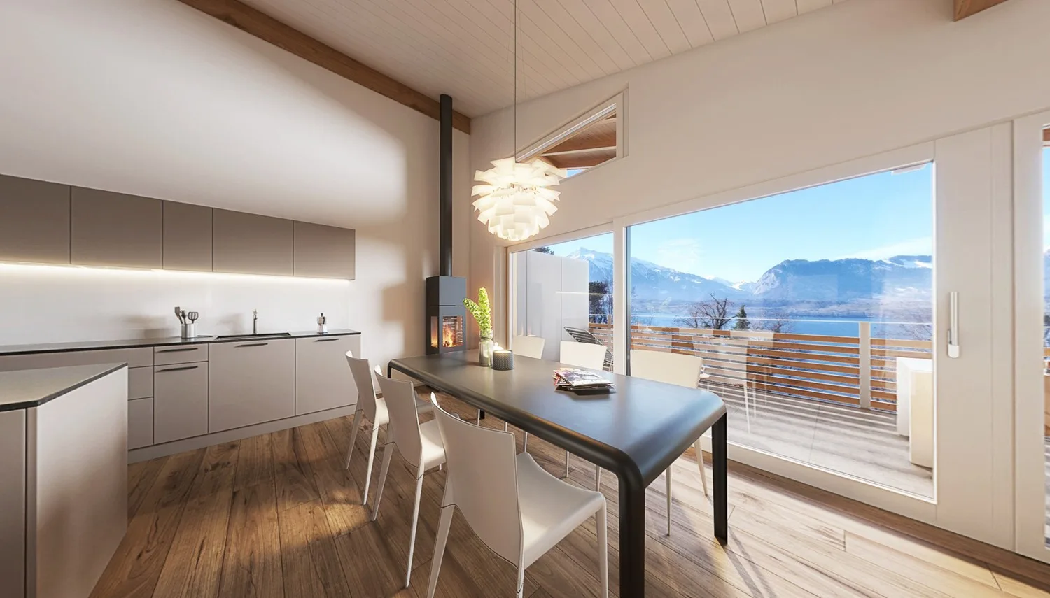 Neubau 4.5 Zimmer-Dachwohnung in Gunten