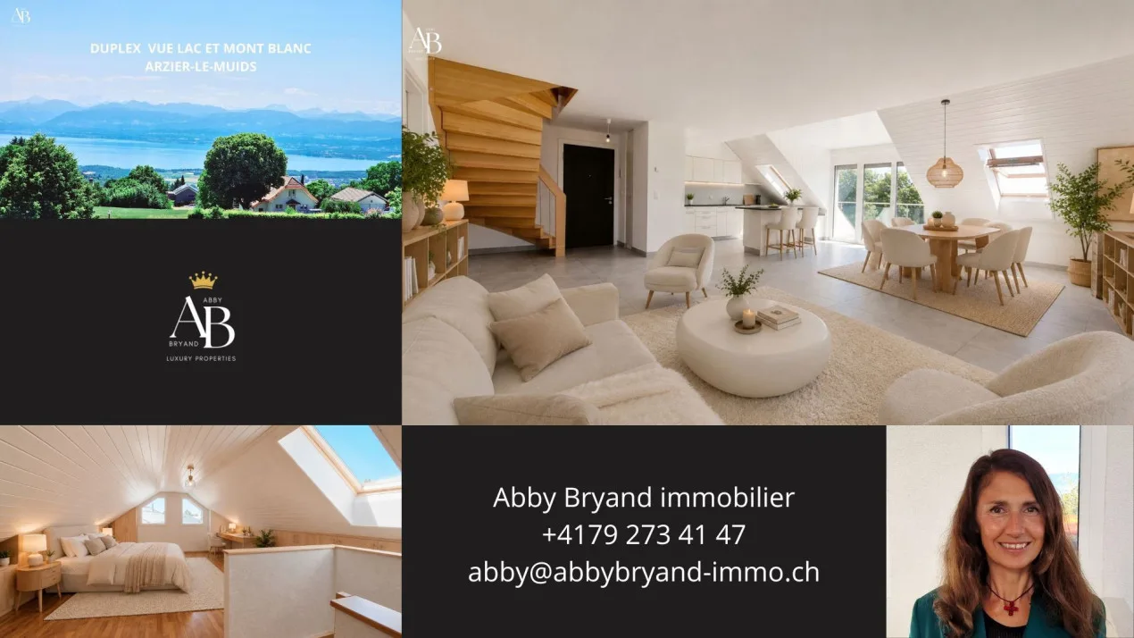 Exklusiv - Duplex Blue Lake: Seeblick und Mont-Blanc im Herzen von Arzier